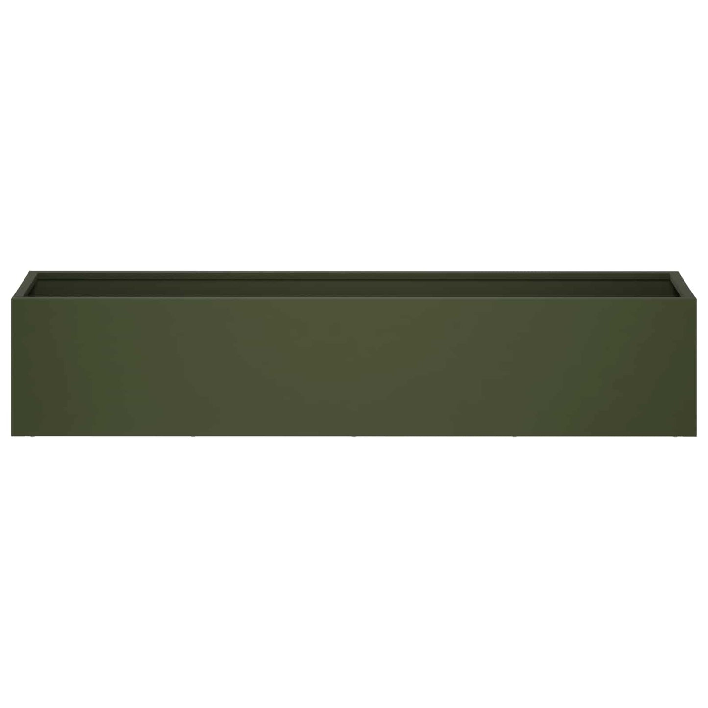 Kerti cserép Olajzöld 100 x 20 x 20 cm Hidegen hengerelt acél