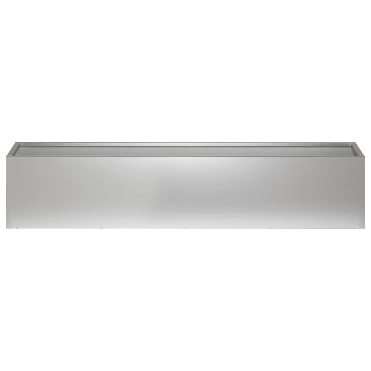 Kerti cserép 2 db Ezüst 100 x 20 x 20 cm Horganyzott Acél