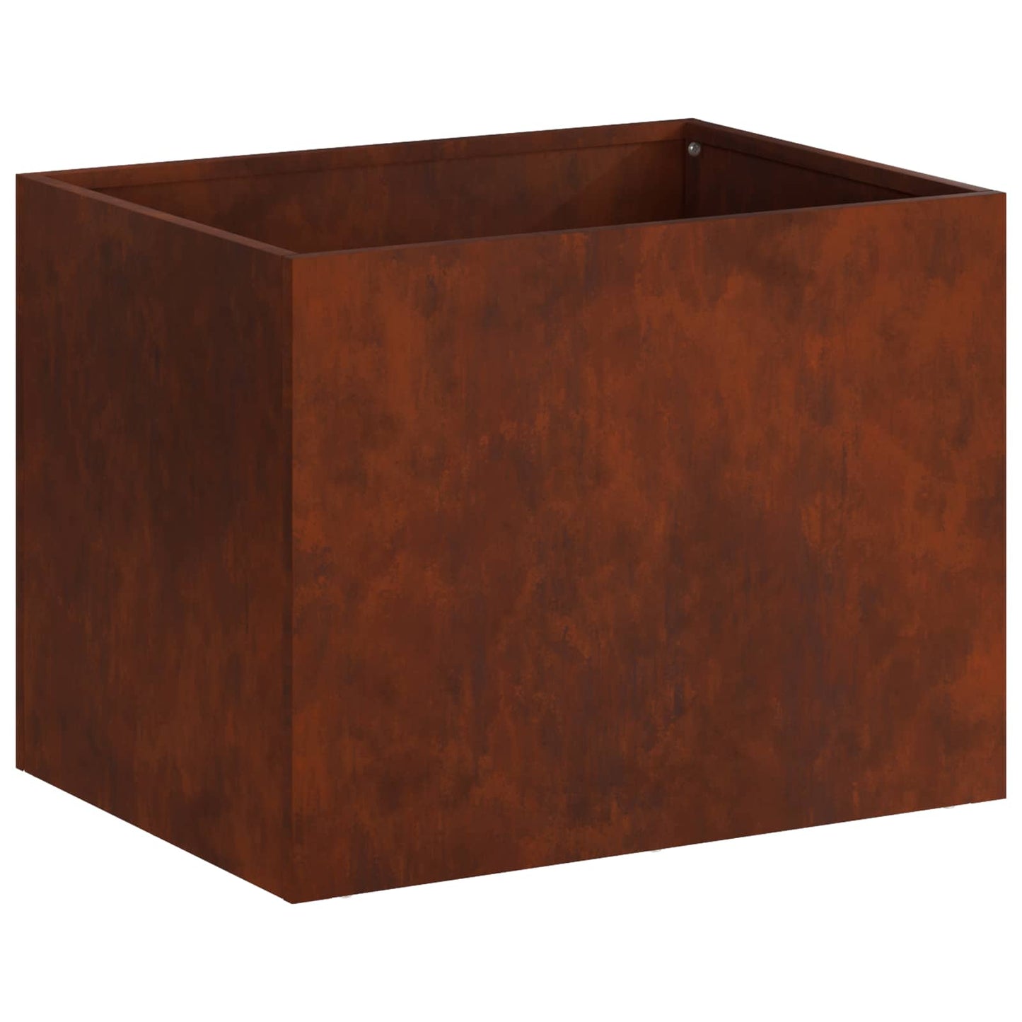 Kerti cserép 2 db Rozsdás 40 x 30 x 30 cm Időjárásálló Acél