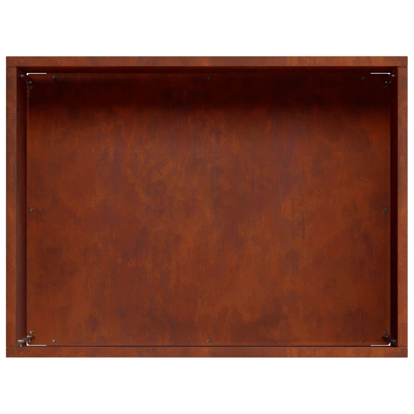 Kerti cserép 2 db Rozsdás 40 x 30 x 30 cm Időjárásálló Acél
