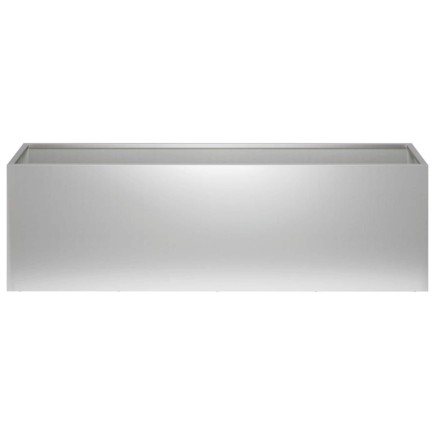 Kerti cserép 2 db Ezüst 80 x 30 x 30 cm Horganyzott Acél
