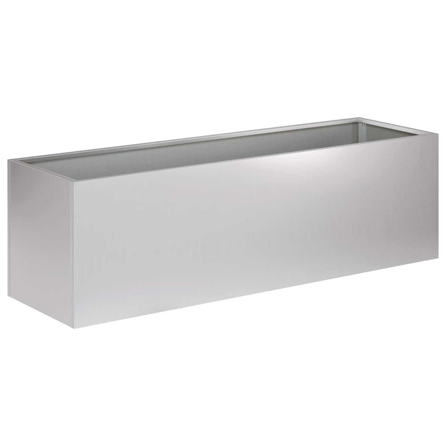Kerti cserép 2 db Ezüst 100 x 30 x 30 cm Horganyzott Acél