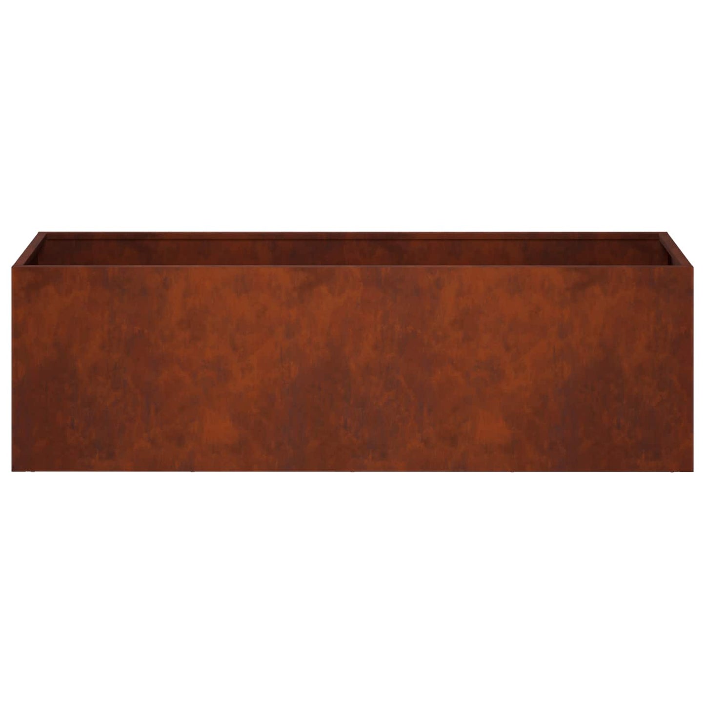 Kerti cserép 2 db Rozsdás 100 x 30 x 30 cm Időjárásálló Acél
