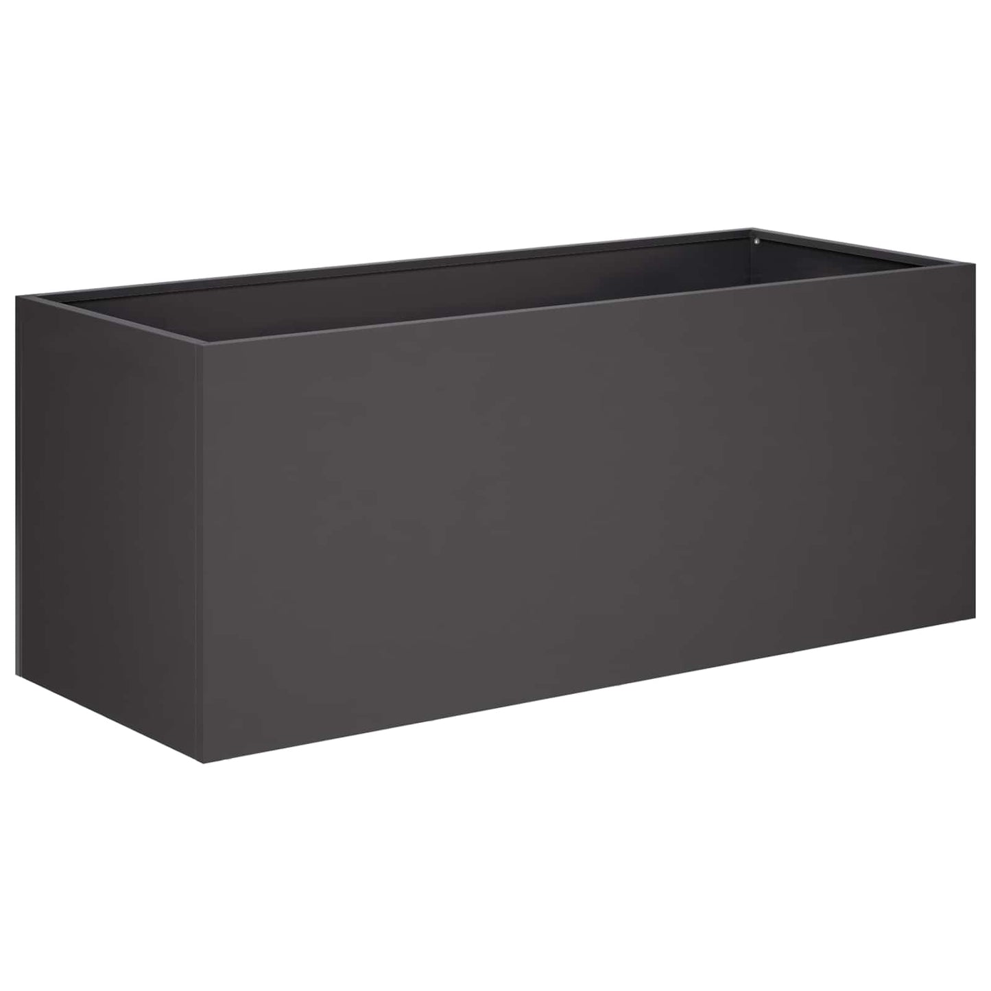 Kerti cserép 2 db Fekete 100 x 40 x 40 cm