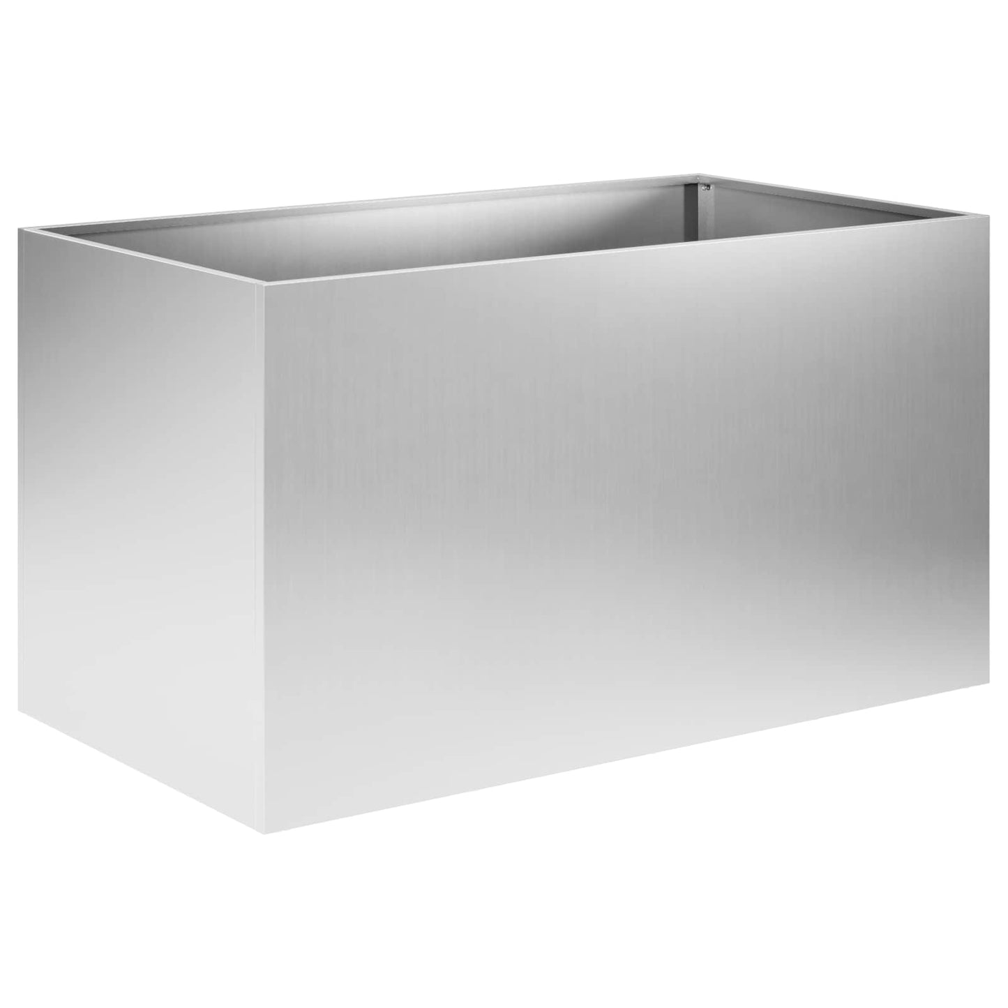 Kerti cserép 2 db Ezüst 100 x 50 x 50 cm Horganyzott Acél