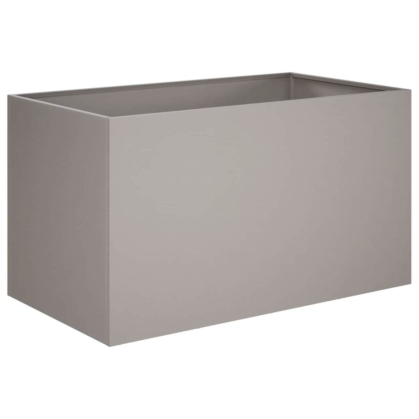 Kerti cserép 2 db Rozsdás 100 x 50 x 50 cm Időjárásálló Acél