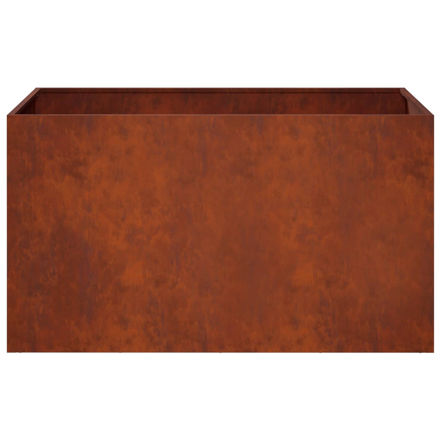 Kerti cserép 2 db Rozsdás 100 x 50 x 50 cm Időjárásálló Acél