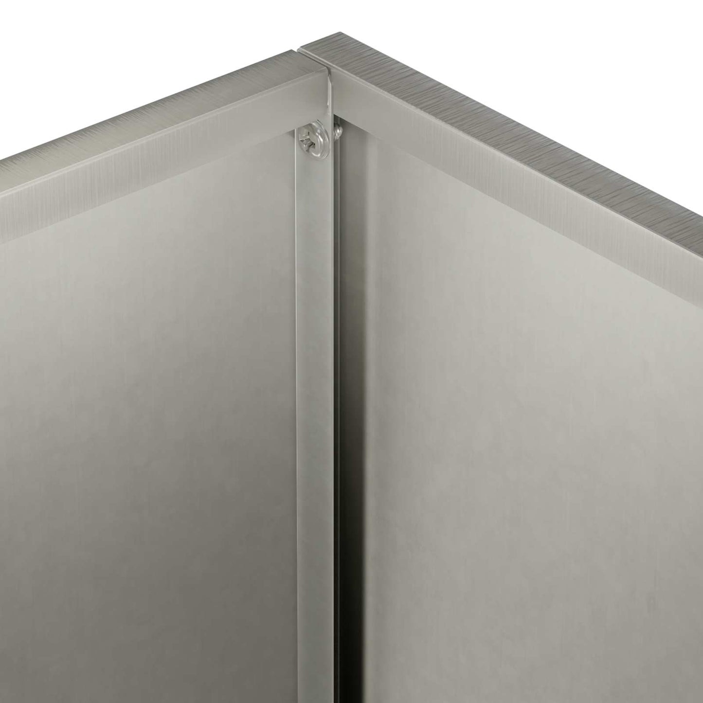 Kerti cserép 2 db Ezüst 40 x 20 x 75 cm Rozsdamentes Acél