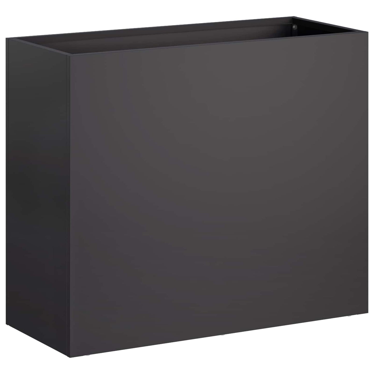 Kerti cserép Fekete 50 x 20 x 40 cm Hidegen hengerelt acél