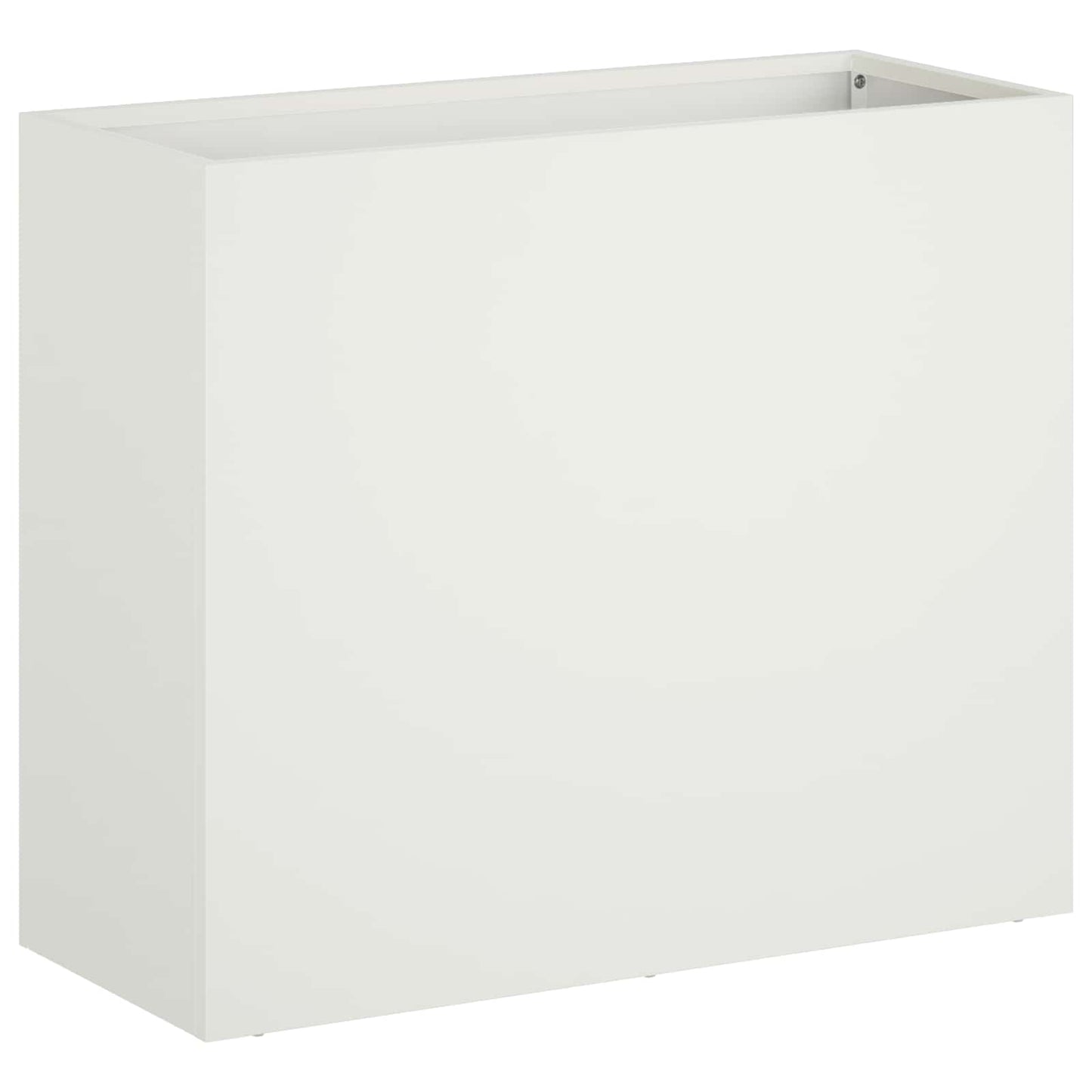 Kerti cserép 2 db Fehér 50 x 20 x 40 cm Hidegen hengerelt acél