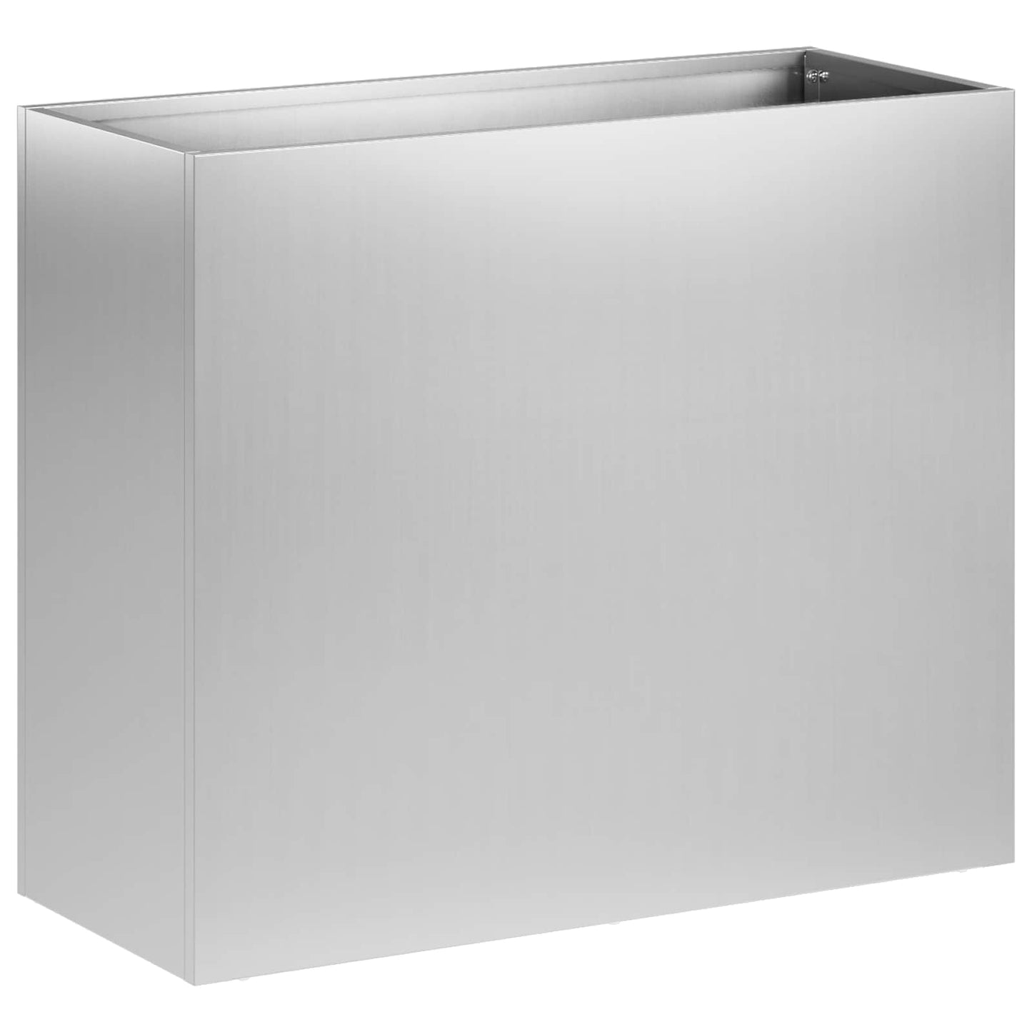 Kerti cserép 2 db Ezüst 50 x 20 x 40 cm Horganyzott Acél