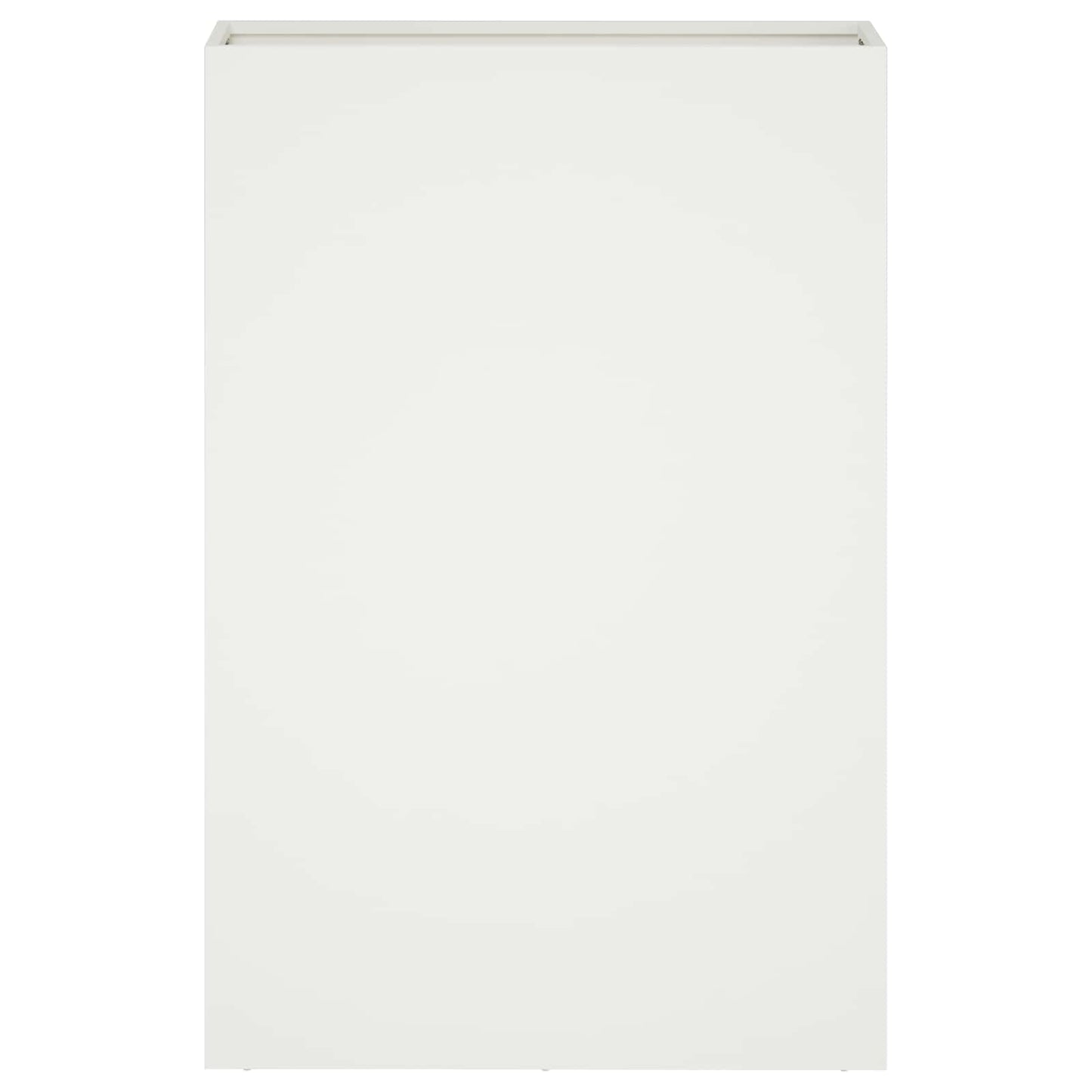 Kerti cserép 2 db Fehér 50 x 20 x 75 cm Hidegen hengerelt acél