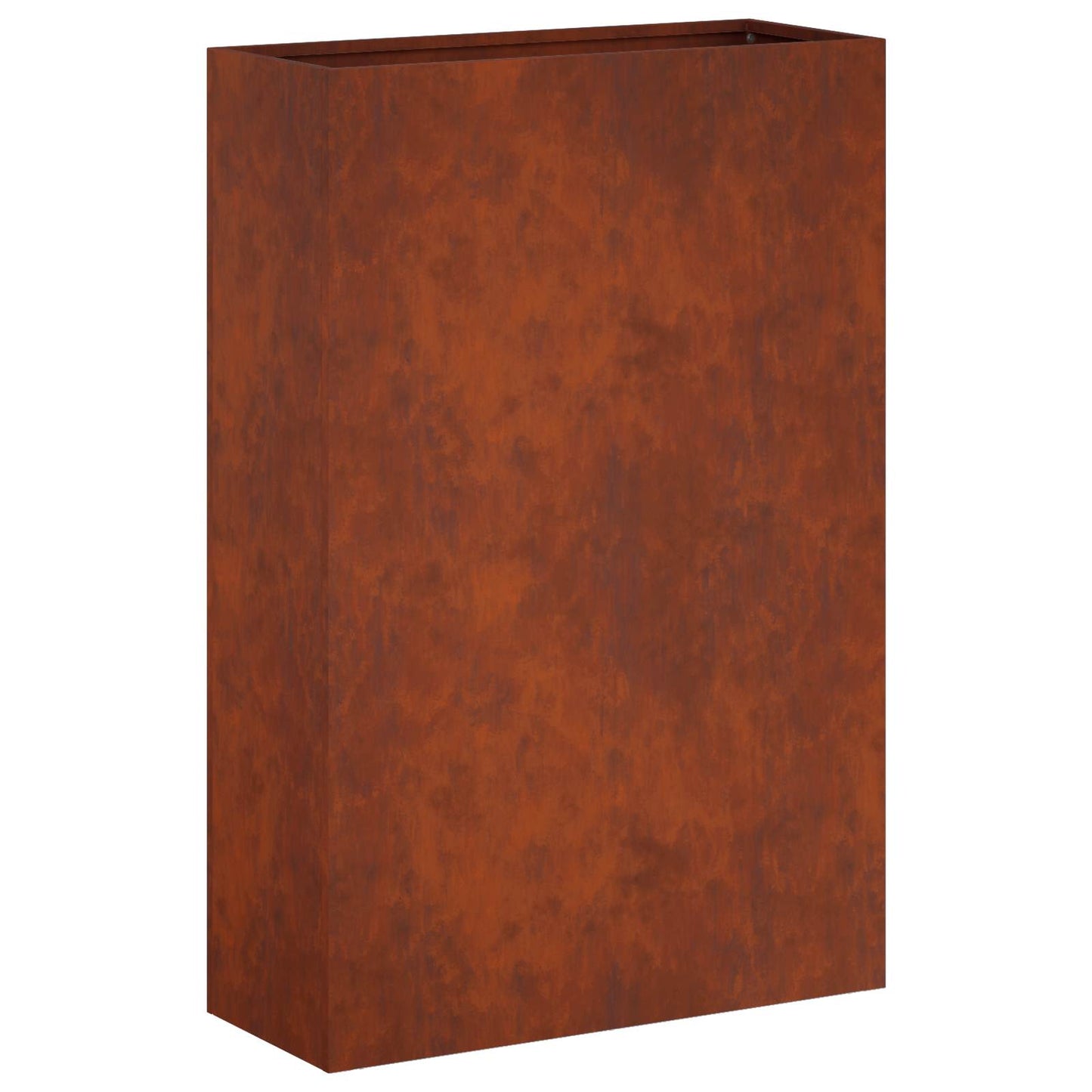 Kerti cserép 2 db Rozsdás 50 x 20 x 75 cm Időjárásálló Acél