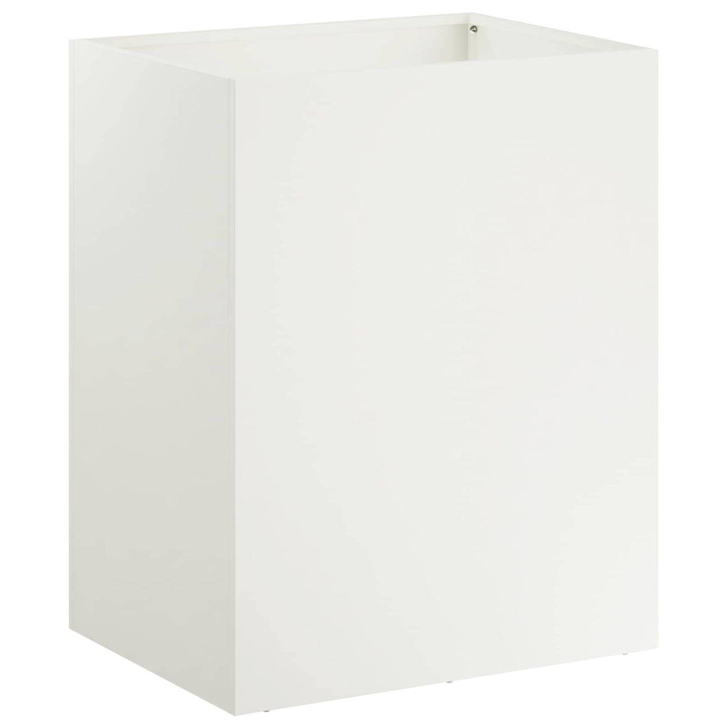 Kerti cserép 2 db Fehér 40 x 30 x 40 cm Hidegen hengerelt acél