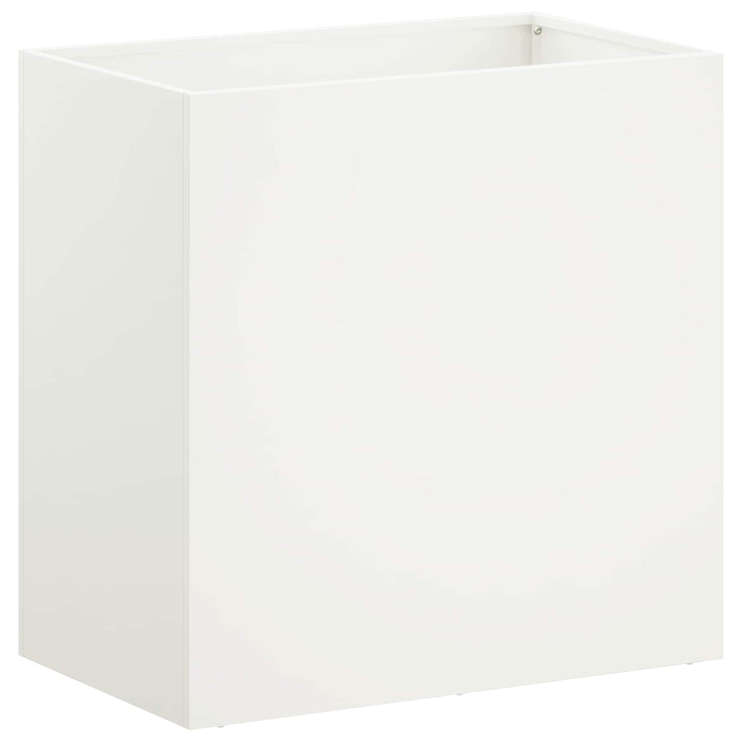 Kerti cserép 2 db Fehér 50 x 30 x 40 cm Hidegen hengerelt acél