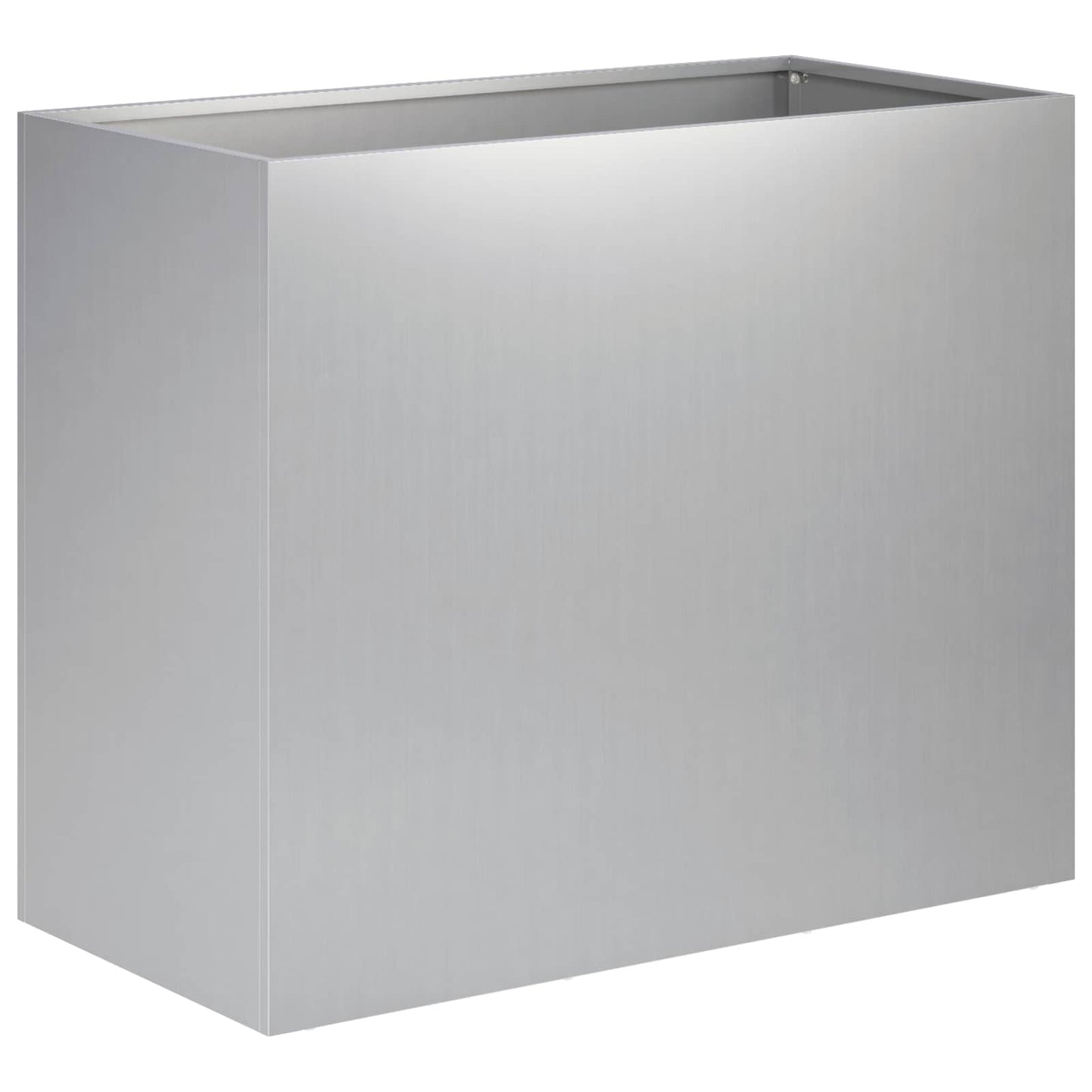 Kerti cserép 2 db Ezüst 60 x 30 x 40 cm Horganyzott Acél