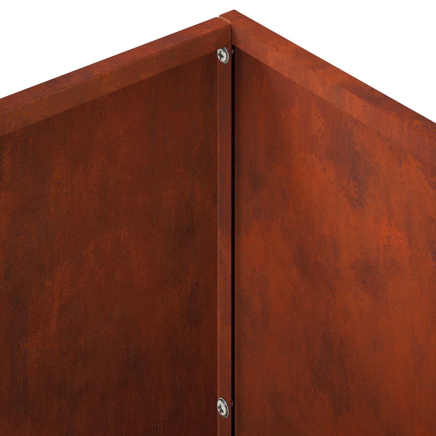 Kerti cserép 2 db Rozsdás 60 x 30 x 50 cm Időjárásálló Acél