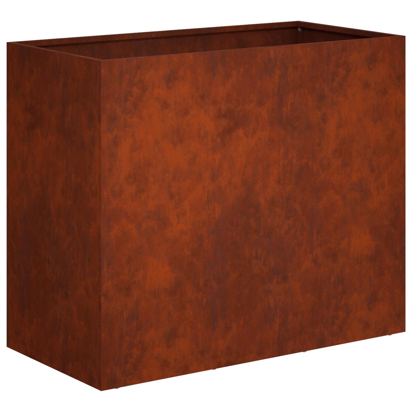 Kerti cserép 2 db Rozsdás 60 x 30 x 50 cm Időjárásálló Acél
