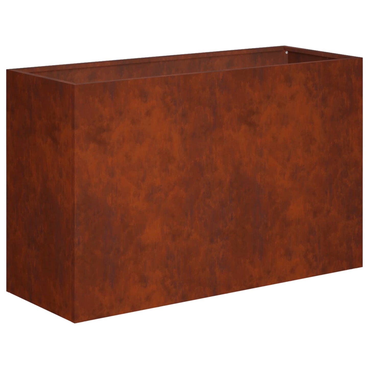 Kerti cserép 2 db Rozsdás 80 x 30 x 50 cm Időjárásálló Acél