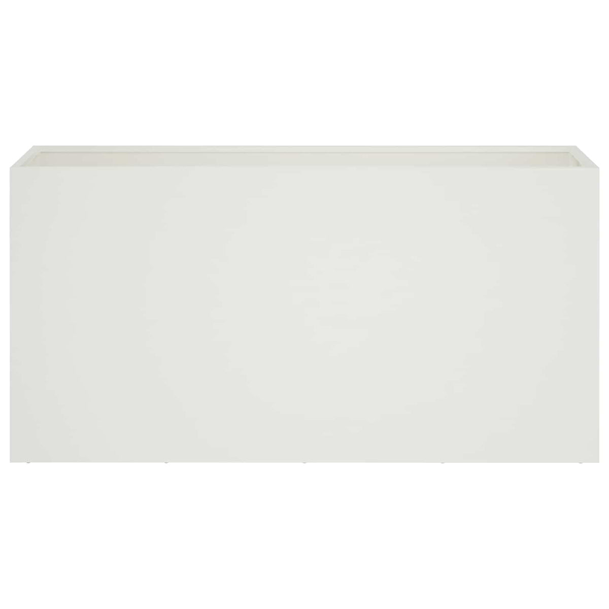 Kerti cserép 2 db Fehér 100 x 30 x 50 cm Hidegen hengerelt acél