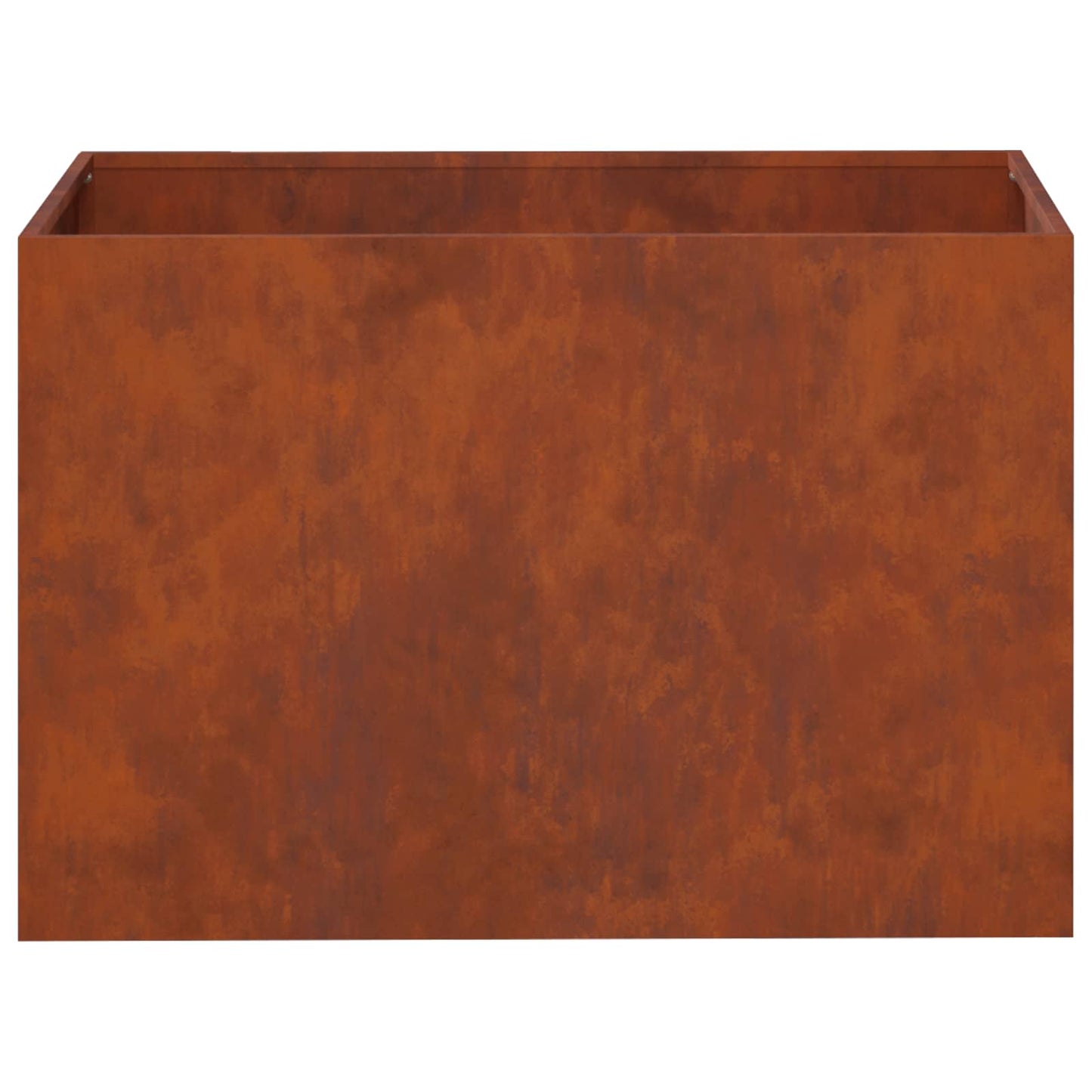 Kerti cserép 2 db Rozsdás 50 x 40 x 40 cm Időjárásálló Acél