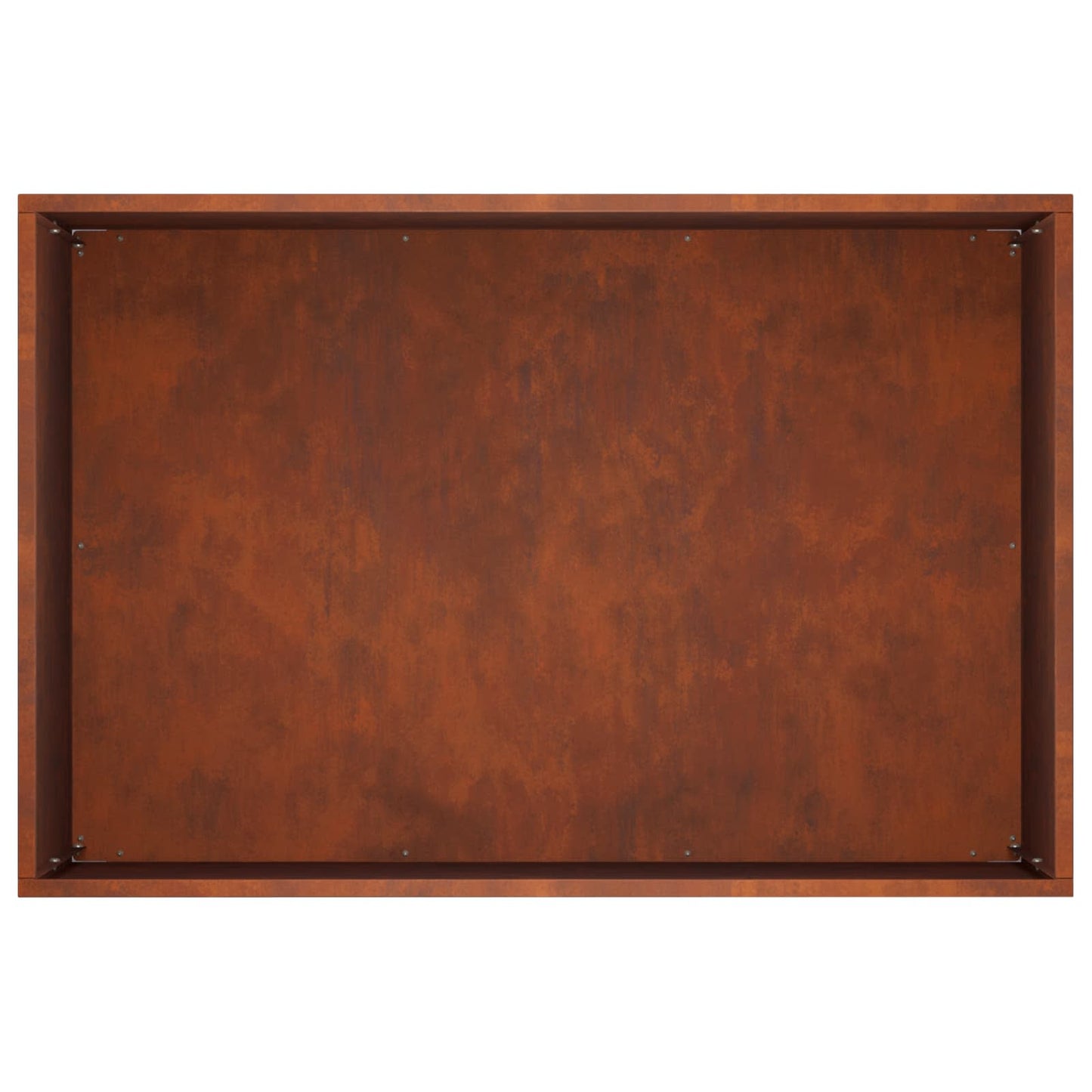 Kerti cserép 2 db Rozsdás 50 x 40 x 40 cm Időjárásálló Acél