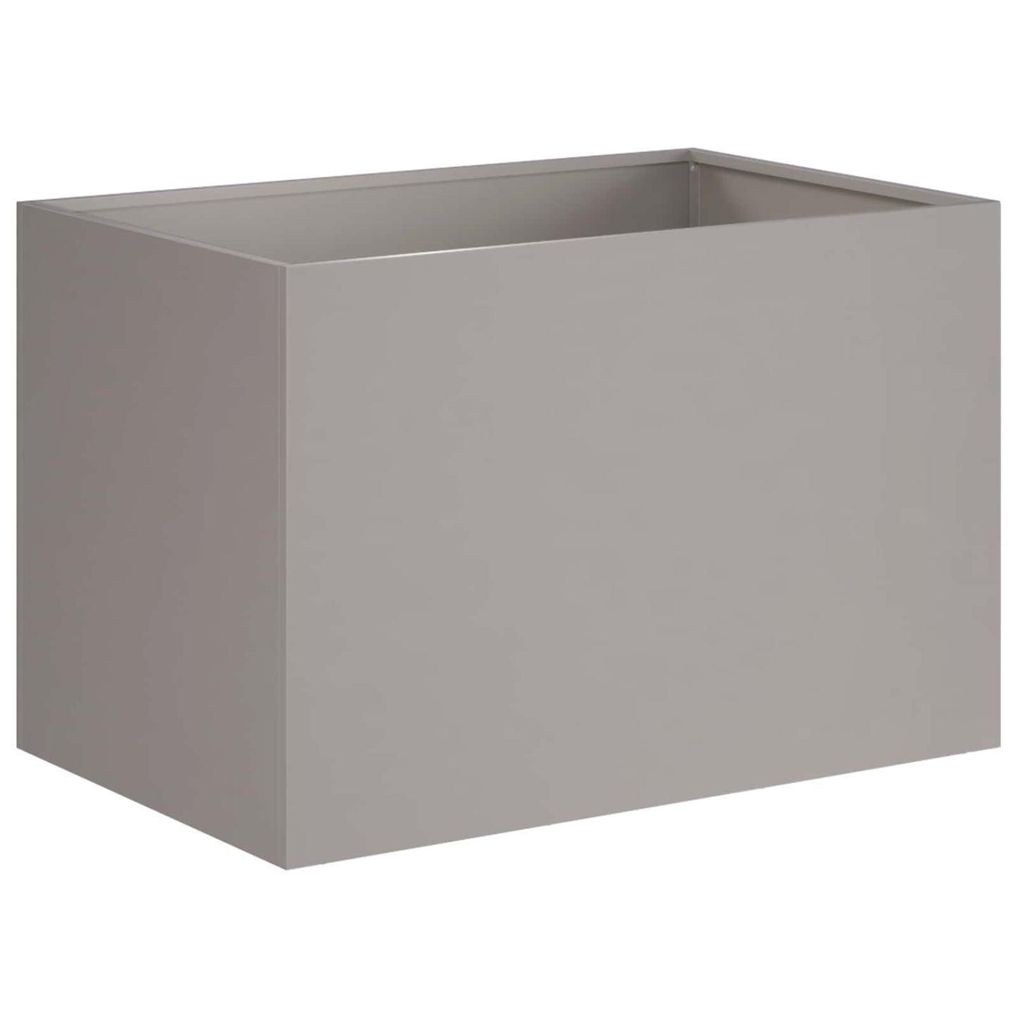 Kerti cserép 2 db Rozsdás 60 x 40 x 40 cm Időjárásálló Acél