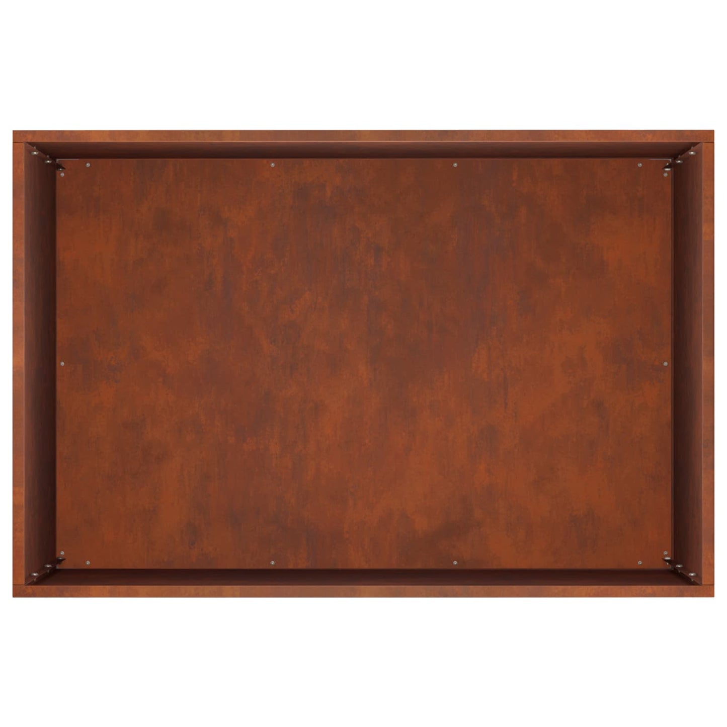 Kerti cserép 2 db Rozsdás 60 x 40 x 50 cm Időjárásálló Acél