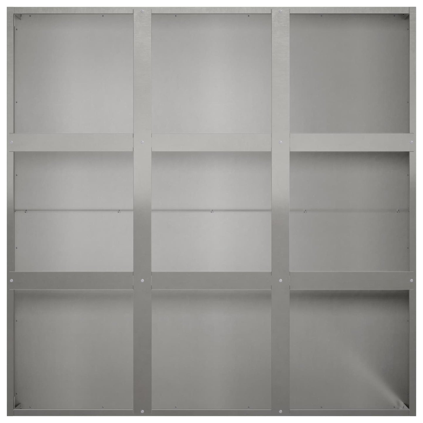 Kerti cserép Ezüst 100 x 100 x 30 cm Rozsdamentes Acél