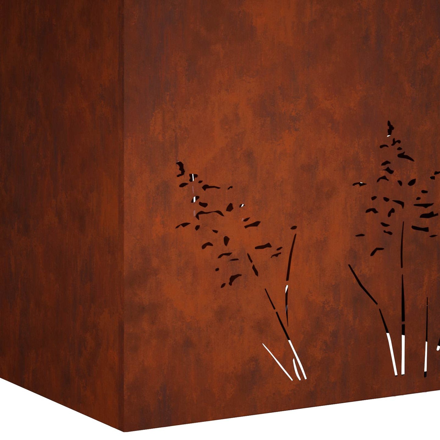 Kerti cserép 2 db Rozsdás 50 x 30 x 49 cm Időjárásálló Acél