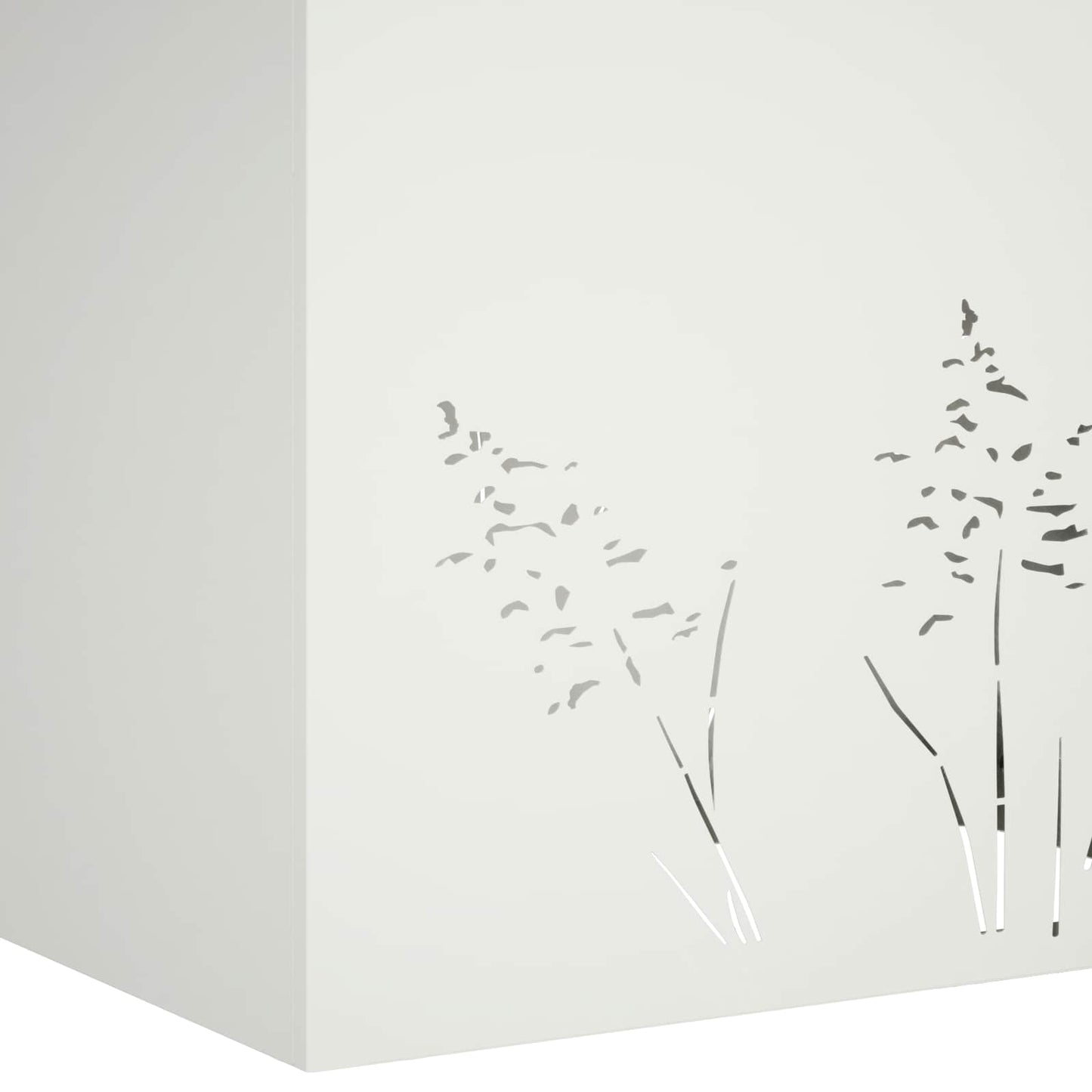 Kerti cserép Fehér 80 x 20 x 49 cm Hidegen hengerelt acél