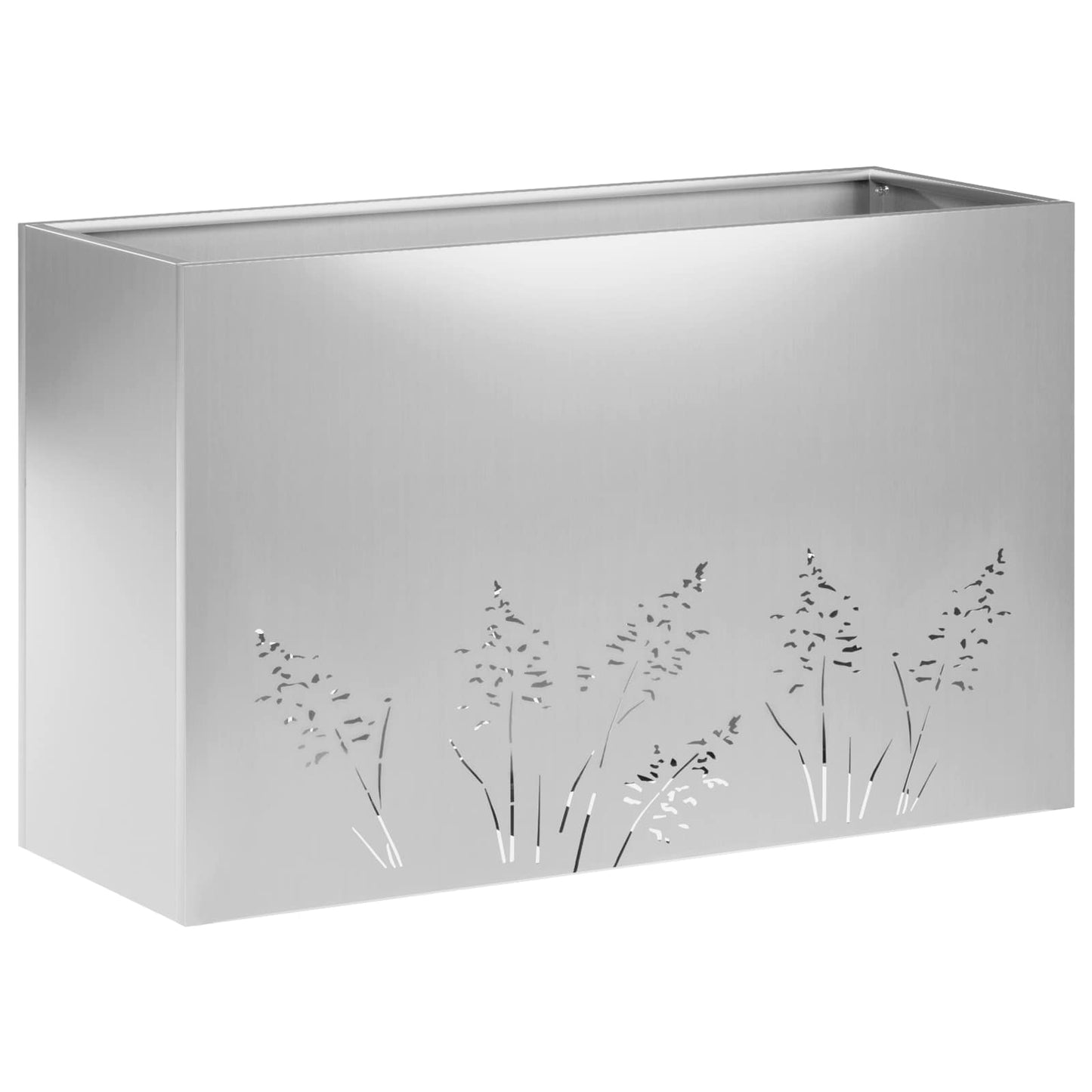 Kerti cserép 2 db Ezüst 80 x 20 x 49 cm Horganyzott Acél