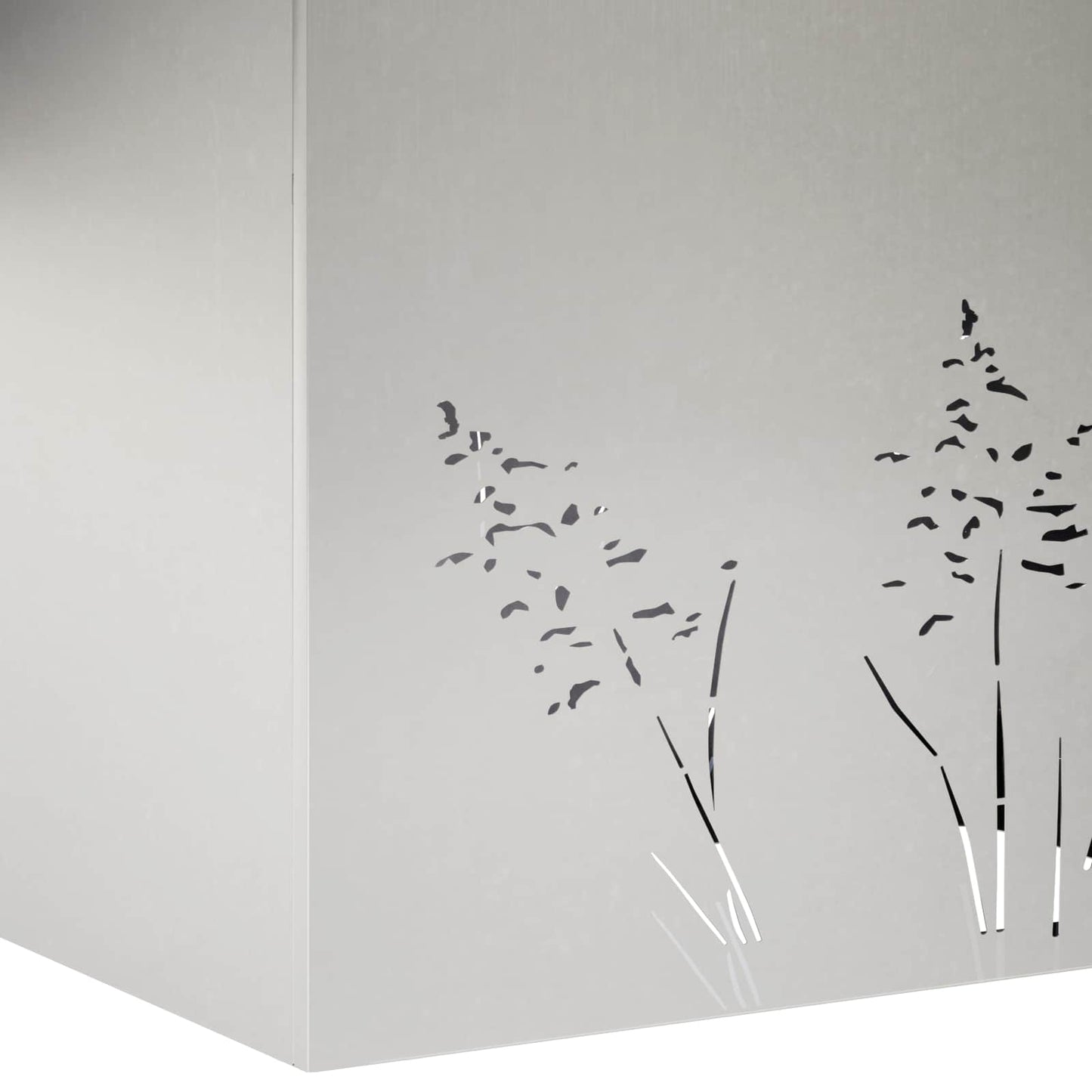 Kerti cserép 2 db Ezüst 80 x 30 x 49 cm Rozsdamentes Acél