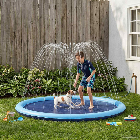 Fröcskölőpad gyerekeknek és kutyáknak Kék Ø150 x 10 cm PVC