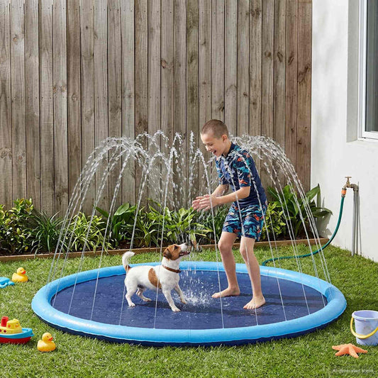 Fröcskölőpad gyerekeknek és kutyáknak Kék Ø200 x 9 cm PVC