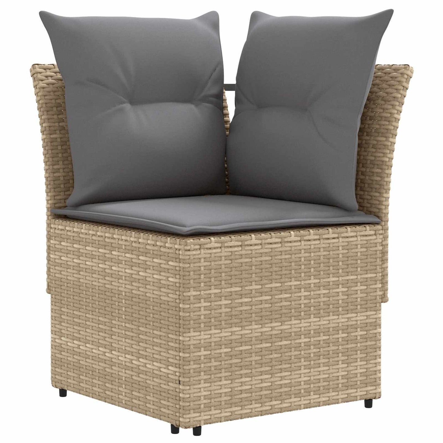 Bútor szettek 7 db Beige és Világosszürke PE Rattan