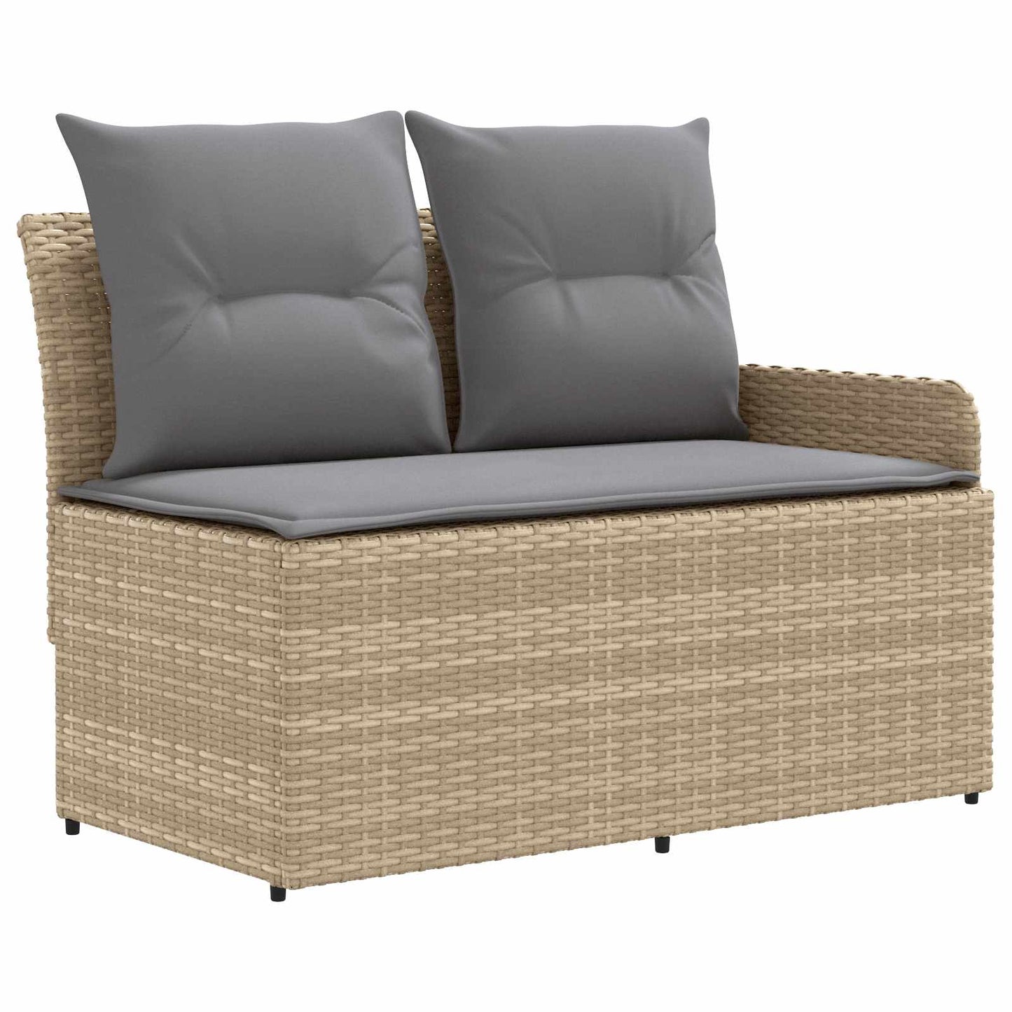 Bútor szettek 7 db Beige és Világosszürke PE Rattan