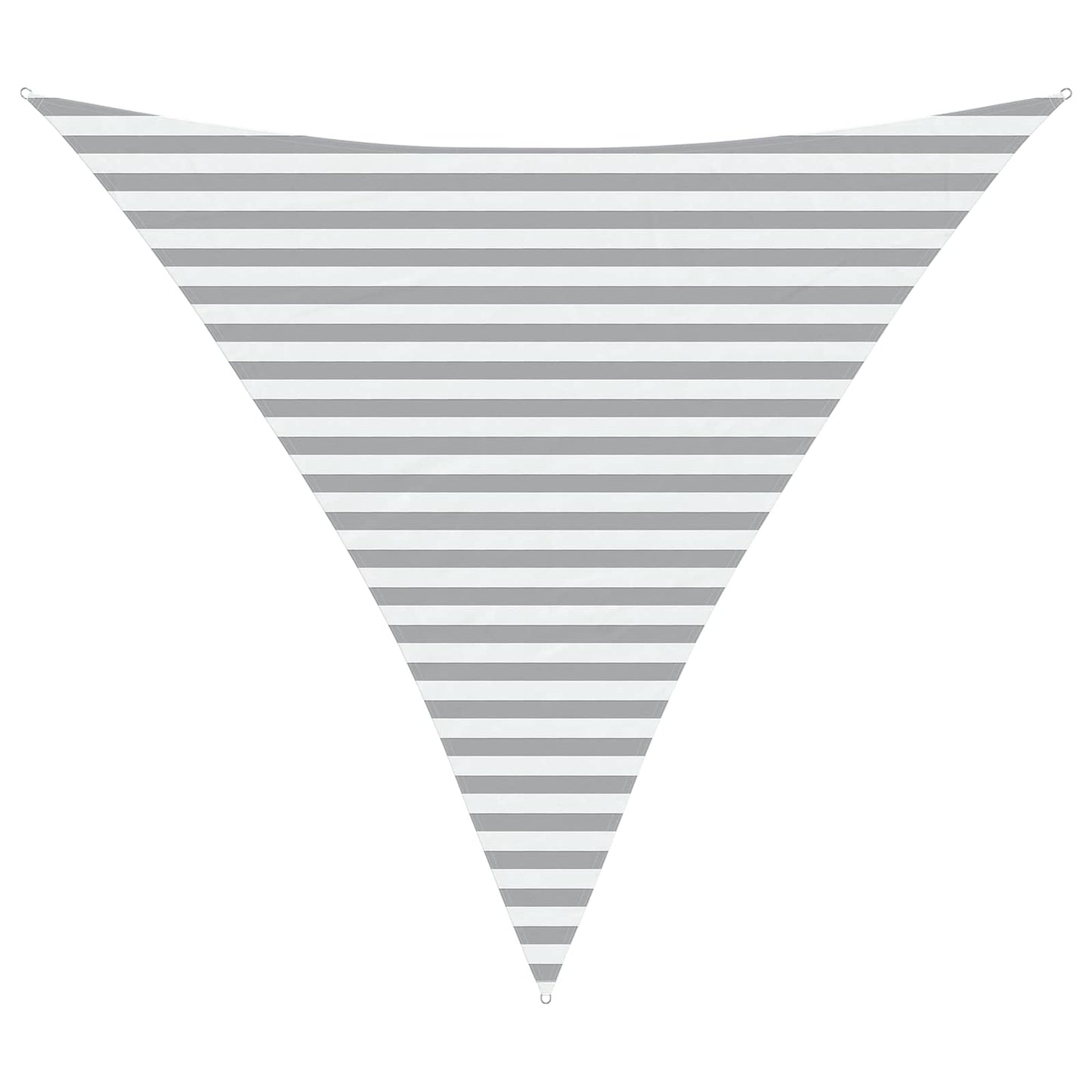 Napernyő vitorla Világosszürke és fehér 3,6 x 3,6 x 3,6 m