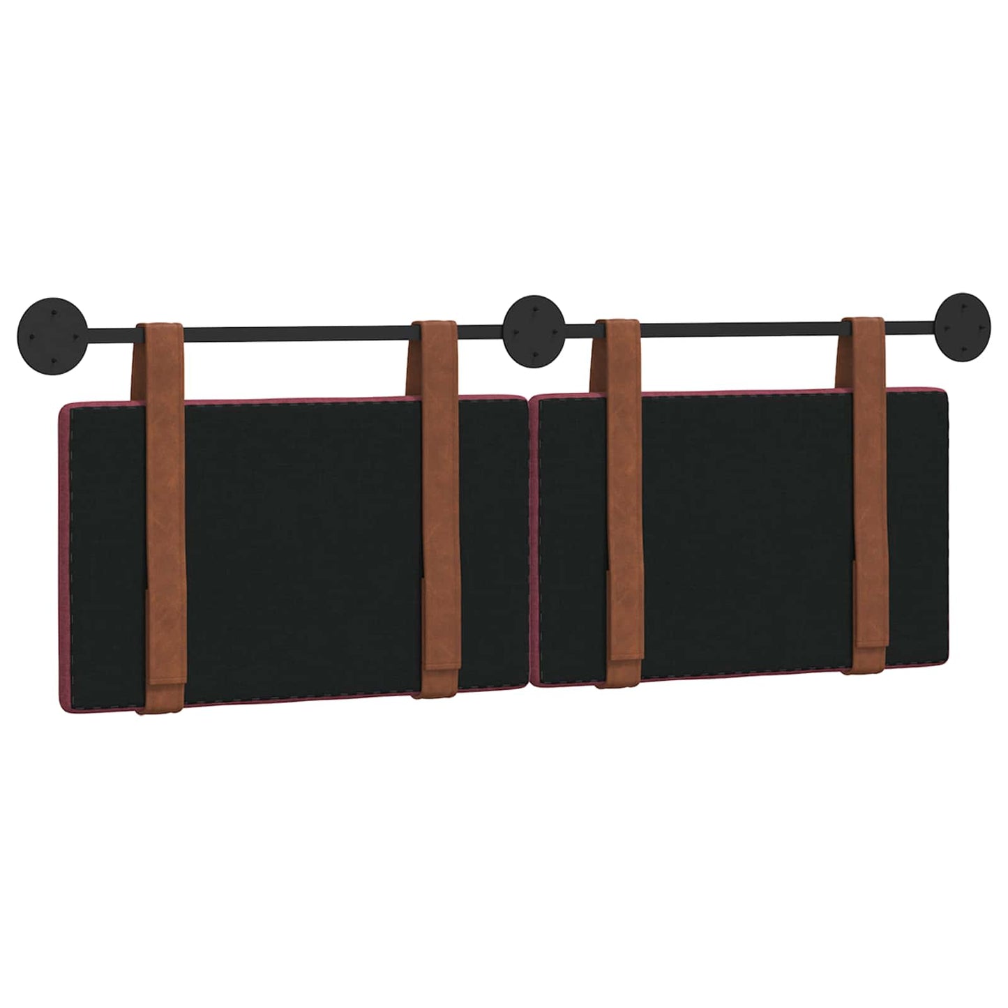 Fali Fejtámla Falra szerelhető Bordó 130 x 55 x 5 cm Antik PU