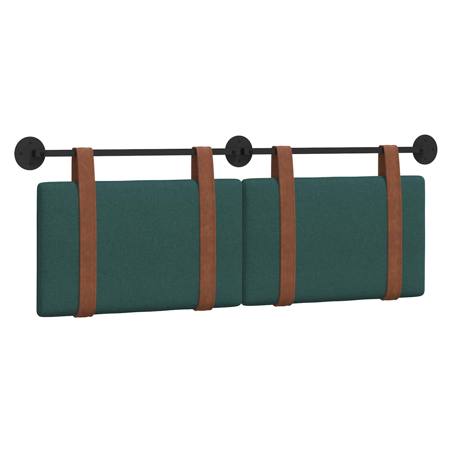 Fali Fejtámla Egyszínű Sötétzöld 130 x 55 x 5 cm Antik PU