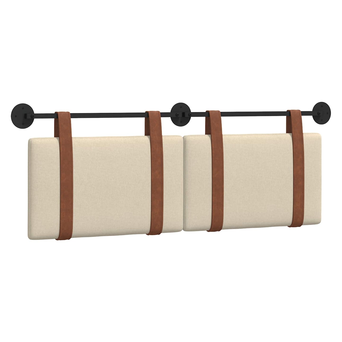 Fali Fejtámla Falra szerelhető Krém 130 x 55 x 5 cm Antik PU