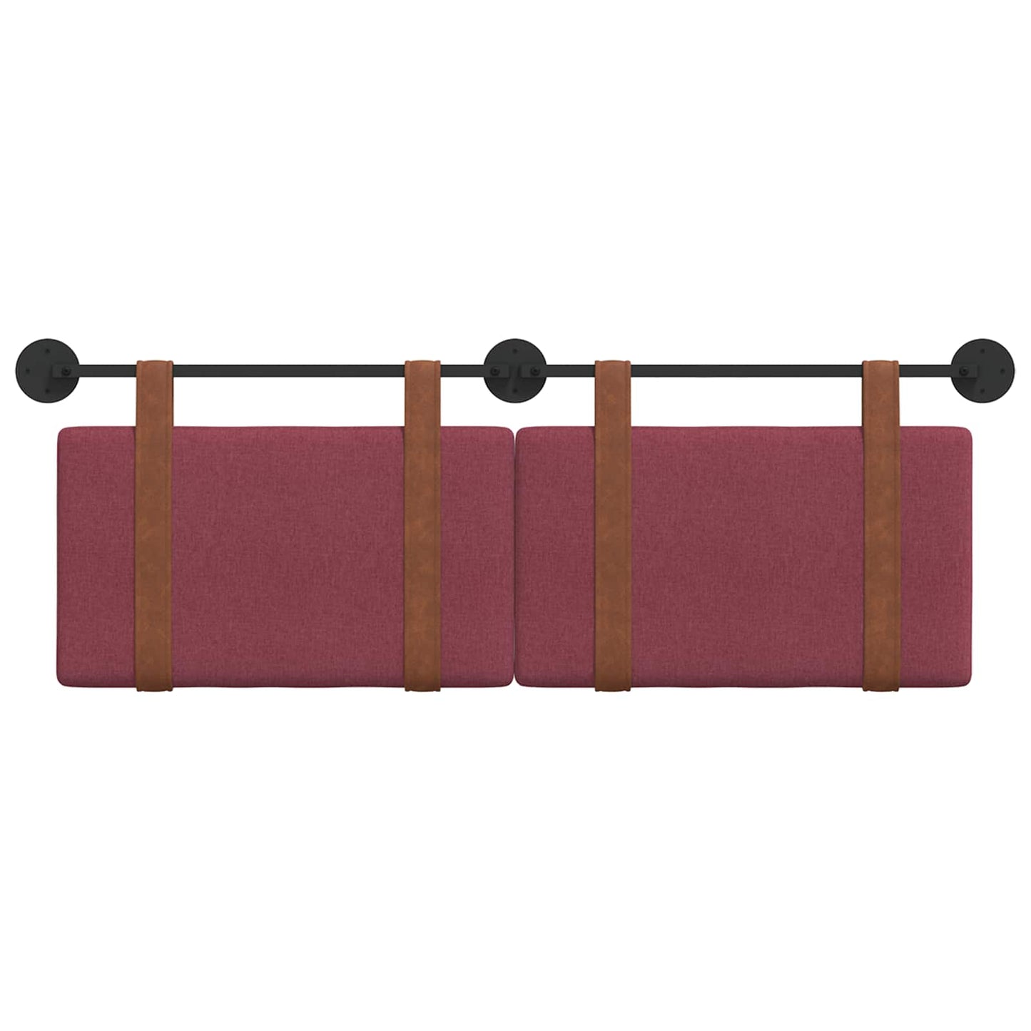 Fali Fejtámla Falra szerelhető Bordó 150 x 55 x 5 cm Antik PU