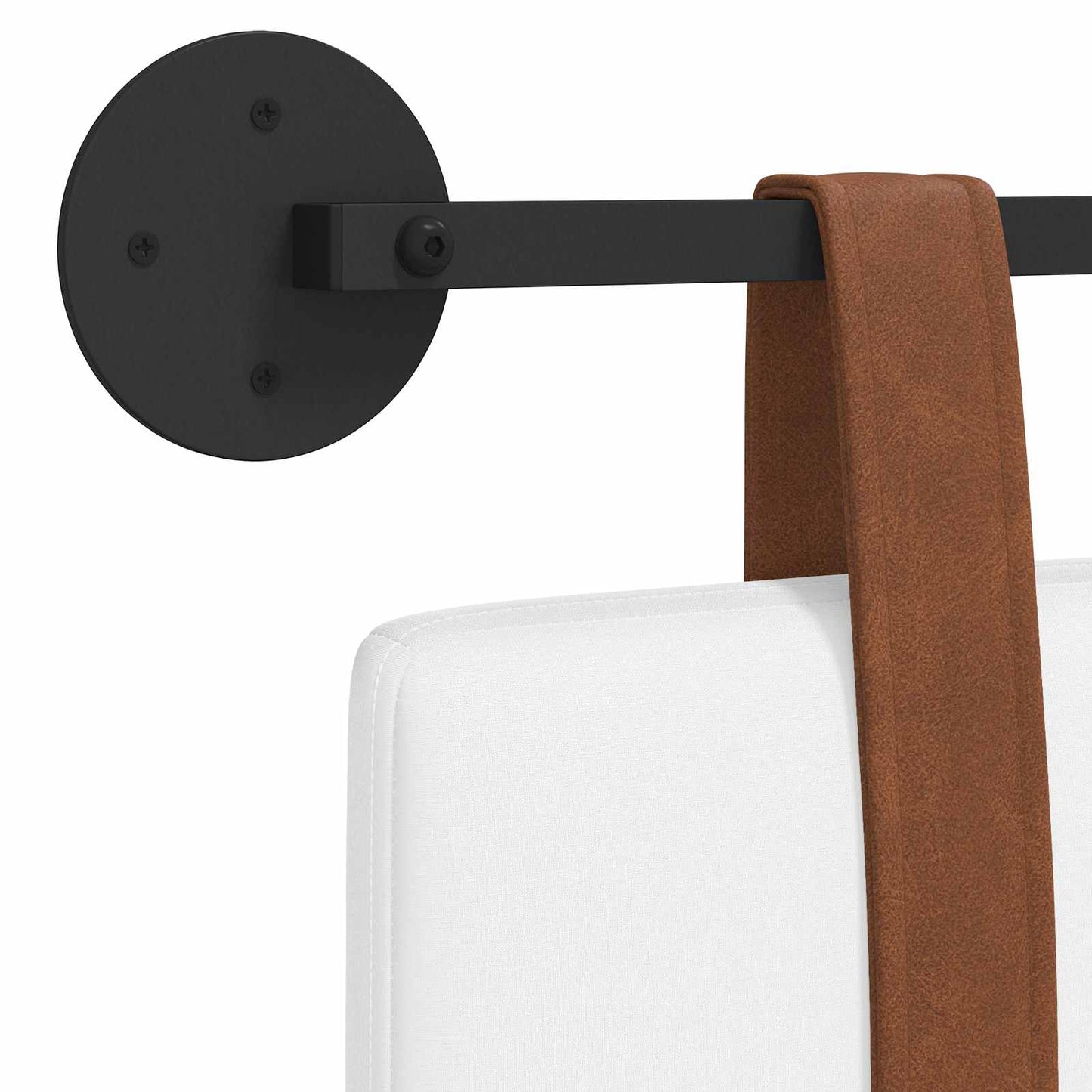 Fali Fejtámla Falra szerelhető Fehér 150 x 55 x 5 cm Antik PU