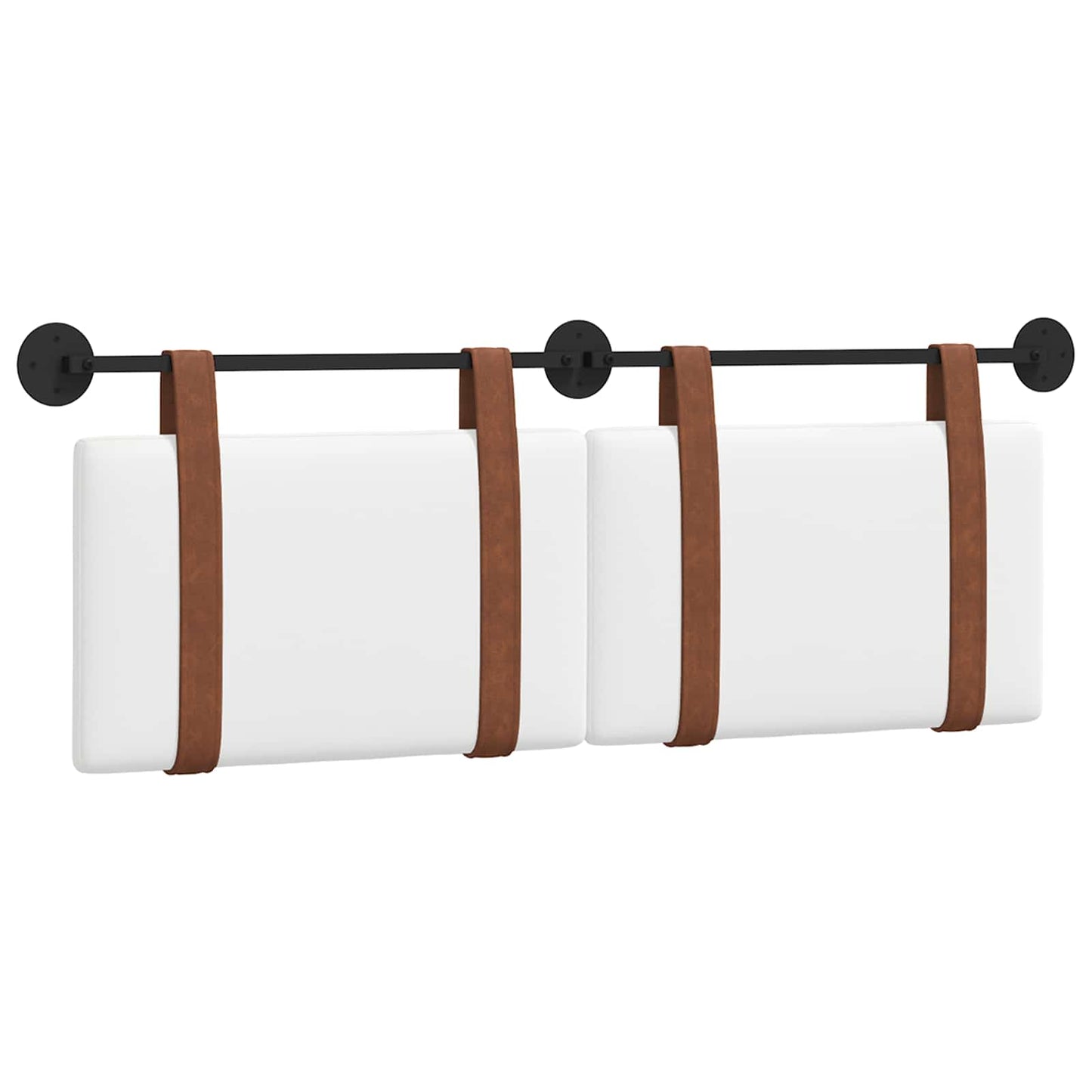Fali Fejtámla Falra szerelhető Fehér 150 x 55 x 5 cm Antik PU