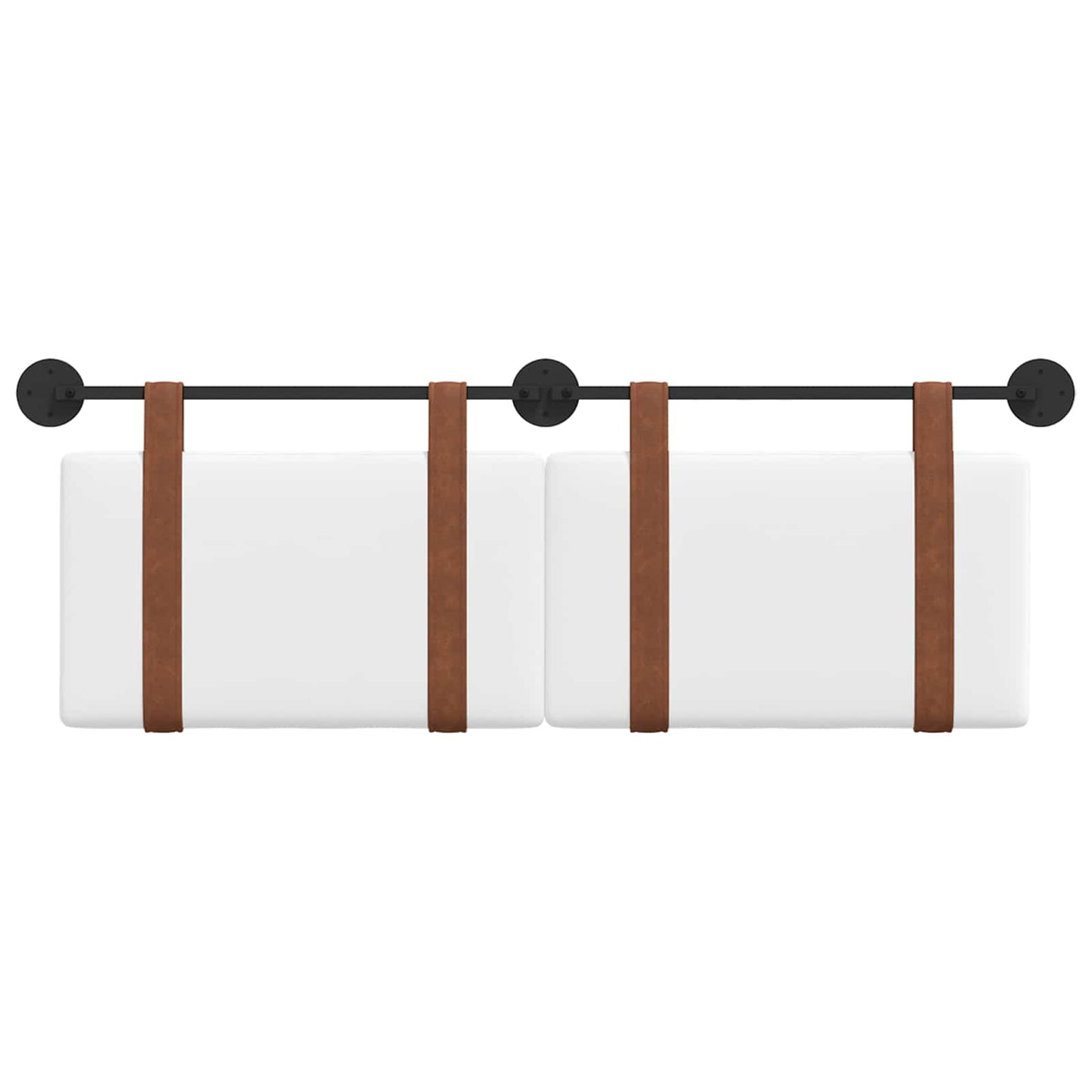 Fali Fejtámla Falra szerelhető Fehér 150 x 55 x 5 cm Antik PU