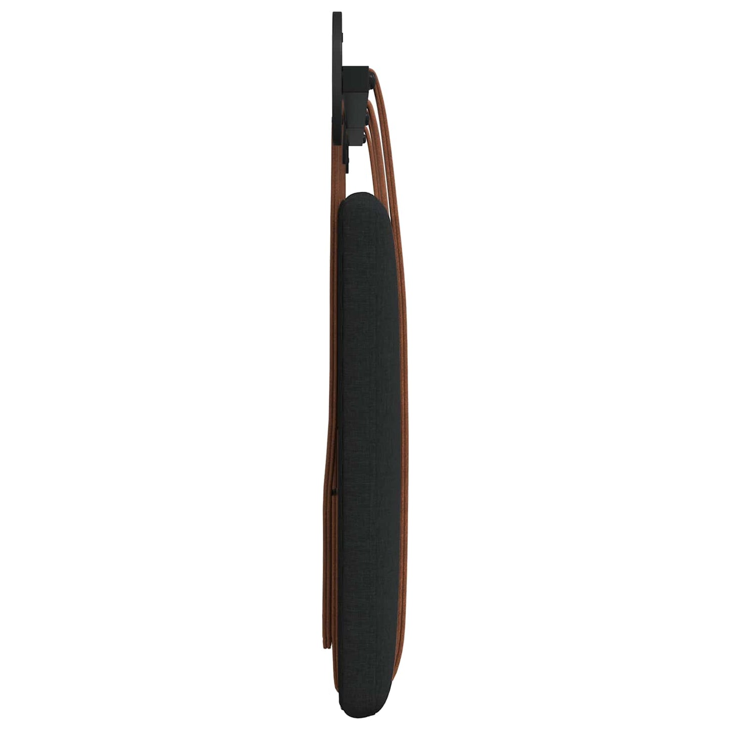 Fali Fejtámla Falra szerelhető Fekete 190 x 55 x 5 cm Antik PU