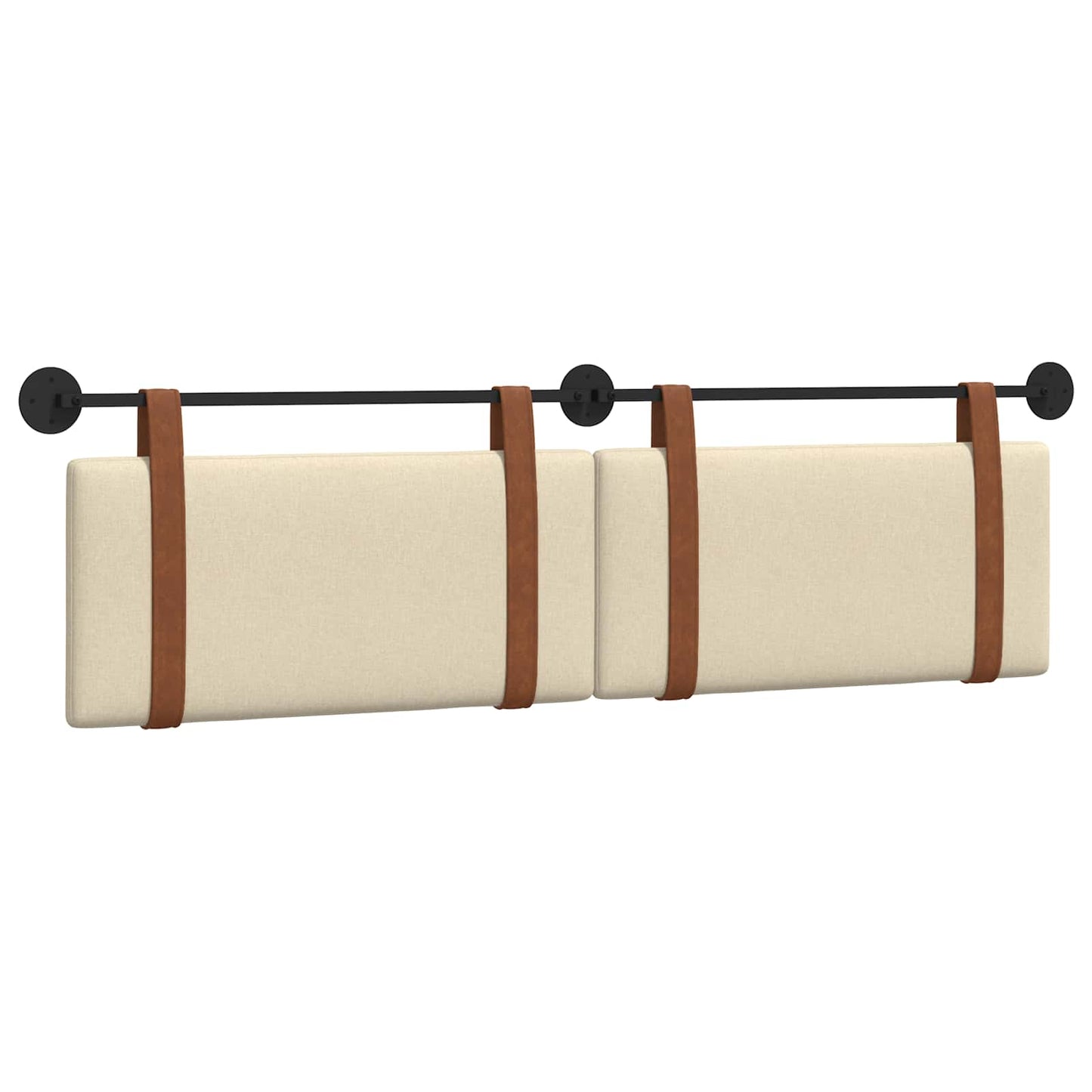 Fali Fejtámla Falra szerelhető Krém 190 x 55 x 5 cm Antik PU