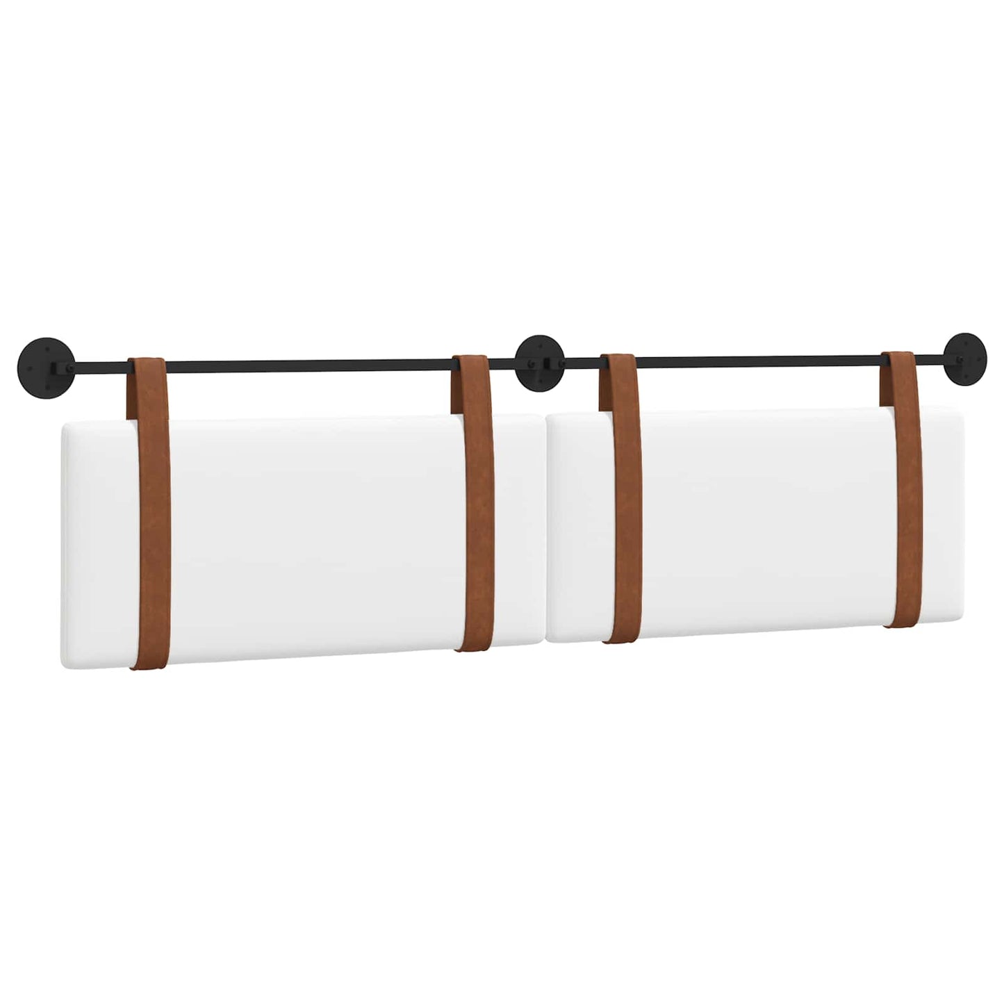 Fali Fejtámla Falra szerelhető Fehér 190 x 55 x 5 cm Antik PU