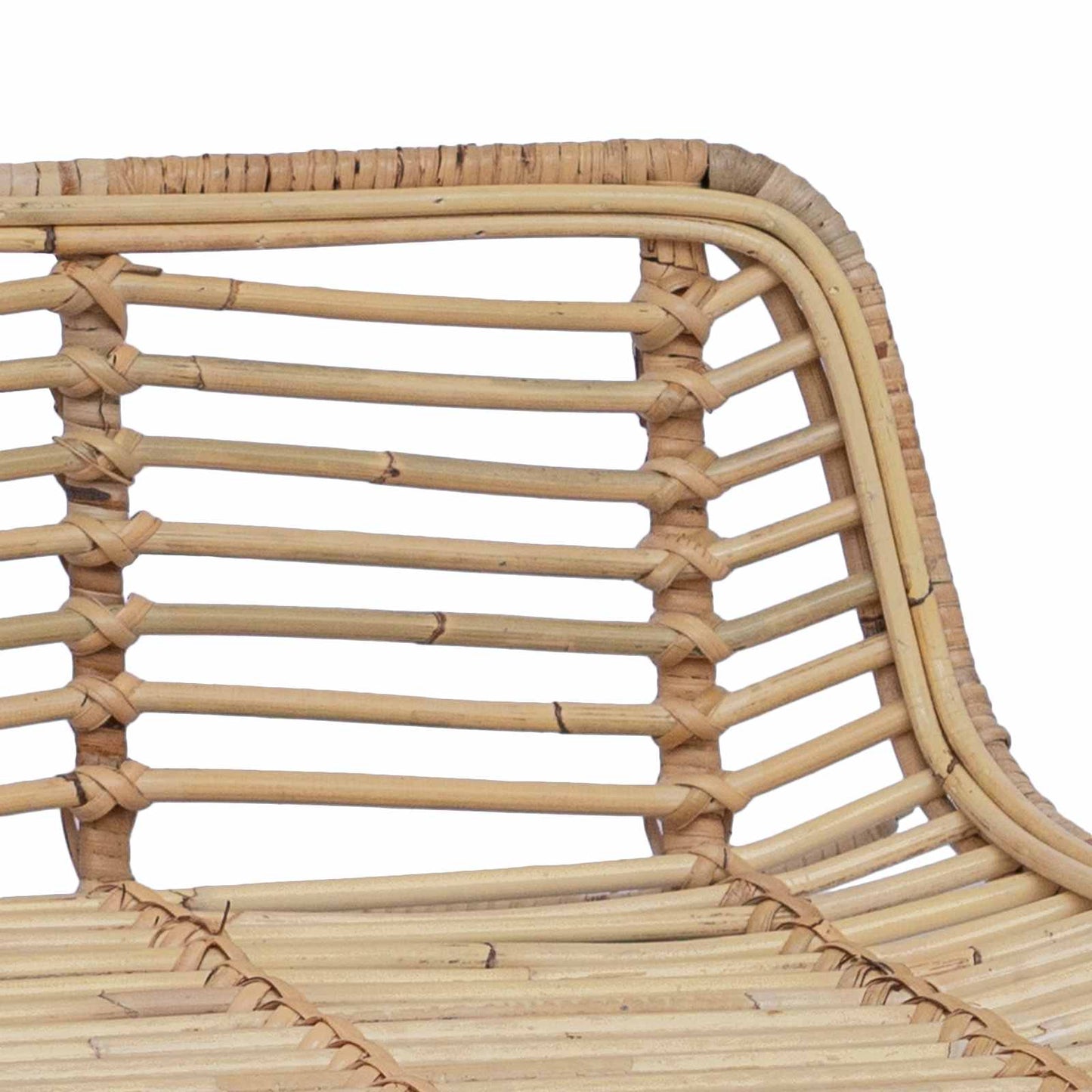 Bárszék 2 pcs Természetes 44 x 45 x 76 cm Rattan és acél