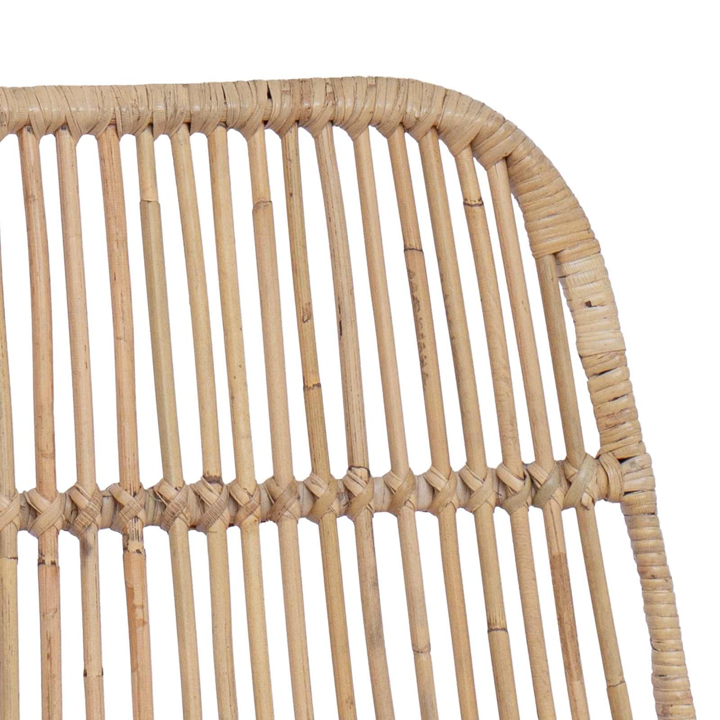 Bárszék 2 pcs Természetes 44 x 54 x 96 cm Rattan és acél
